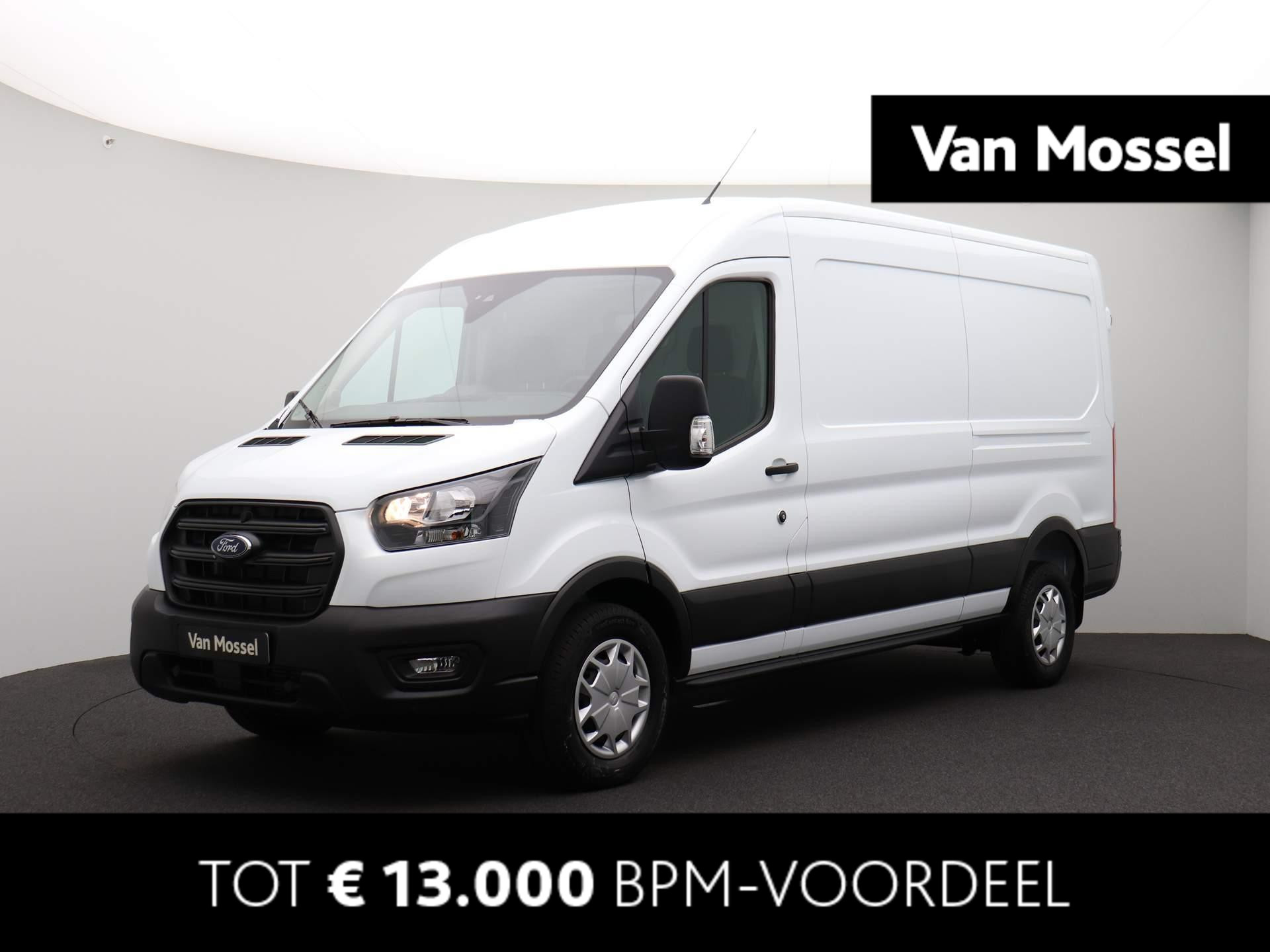 Ford Transit 350 2.0 TDCI L3H2 Trend Automaat 130 pk | Tussenschot met ruit | Ruiten in de achterdeuren | Passagiersairbag |