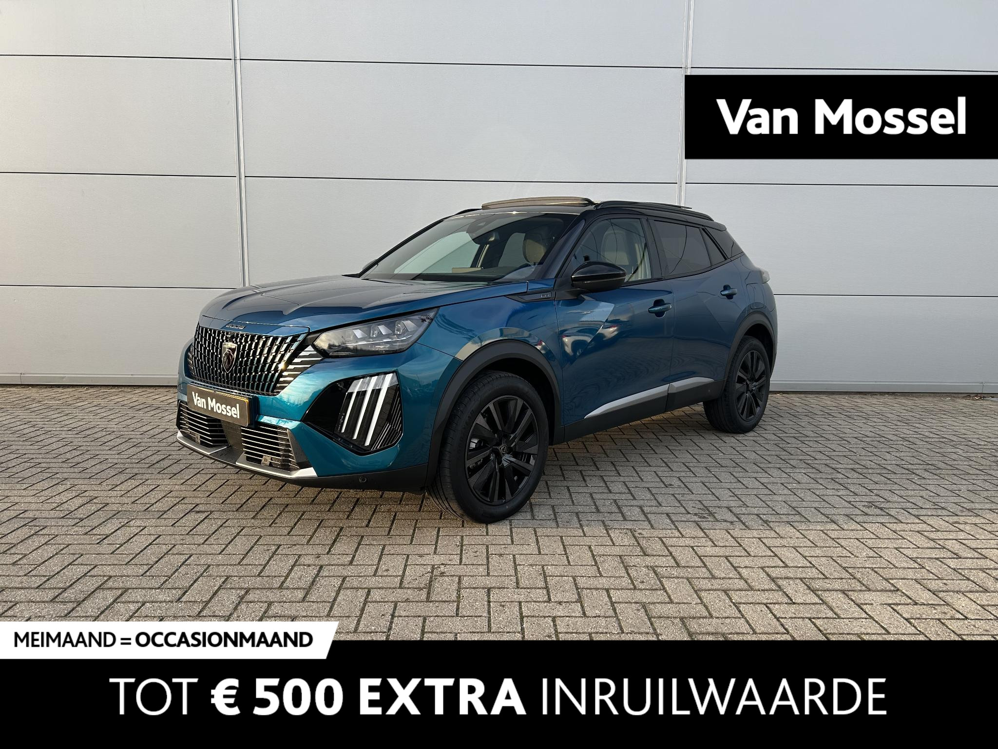 Peugeot 2008 1.2 Hybrid 136 GT | Panoramisch schuifdak | Adaptieve cruise control | 360 Camera | 3D cockpit | GT velgen | Apple Carplay/Android Auto | Navigatie | Keyless entry/Keyless start
