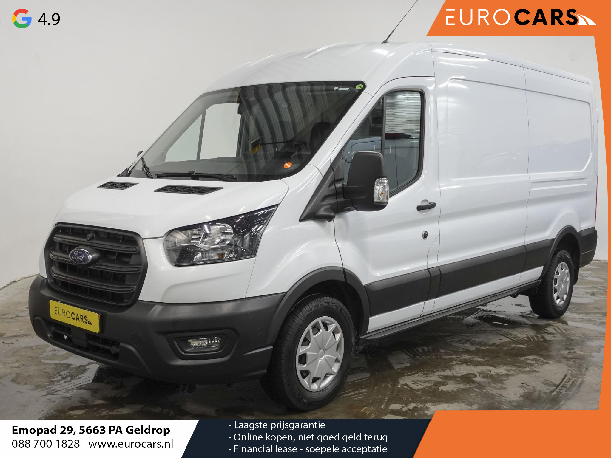 Ford Transit 330 2.0 TDCI Automaat L3H2 Trend Airco Navi Trekhaak Cruise Control Camera