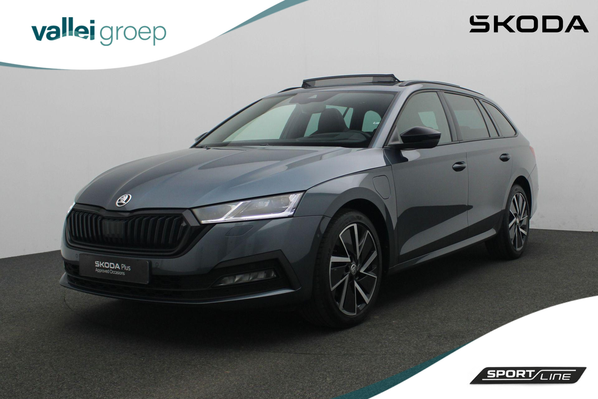 Škoda Octavia Combi 1.4 TSI 204 pk DSG iV PHEV Sportline Business | Panoramadak | Geheugenstoelen | Matrix LED | Adaptief onderstel | Head-up display | CANTON
