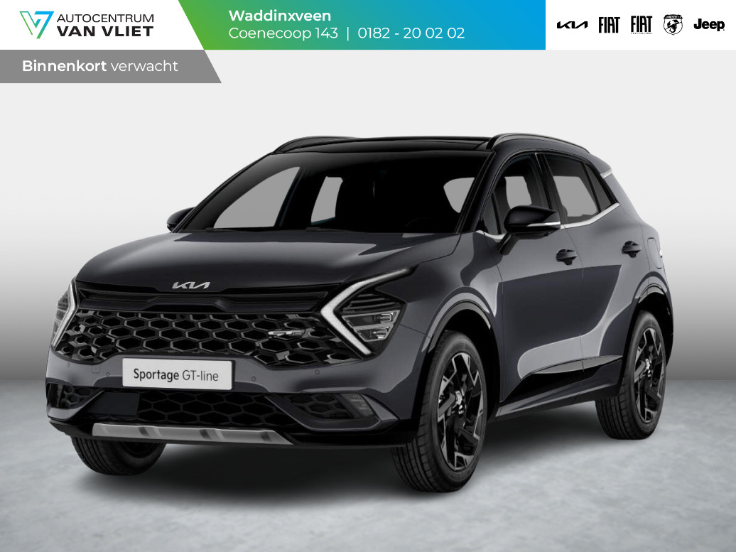 Kia Sportage 1.6 T-GDi Plug-in Hybrid AWD GT-PlusLine | Levering Juni | CarPlay | Stoelkoeling | Stoel-/stuurverwarming | Schuif-/kanteldak | PDC | LED | Navi | Camera | 19''