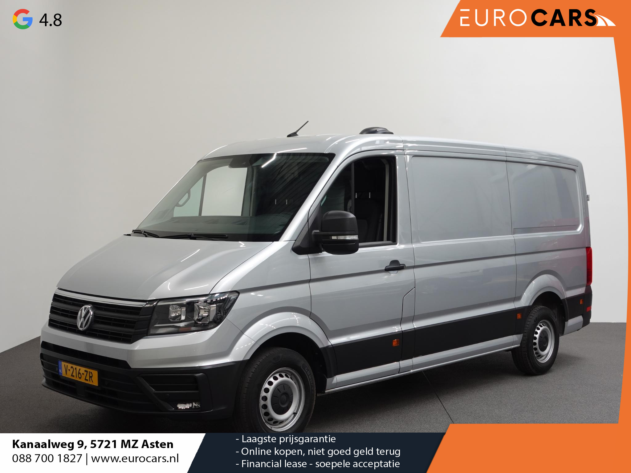 Volkswagen Crafter 102pk L3H2 / L2H1 Comfortline Executive+ Navigatie Cruise control Parkeersensoren Airco Euro6