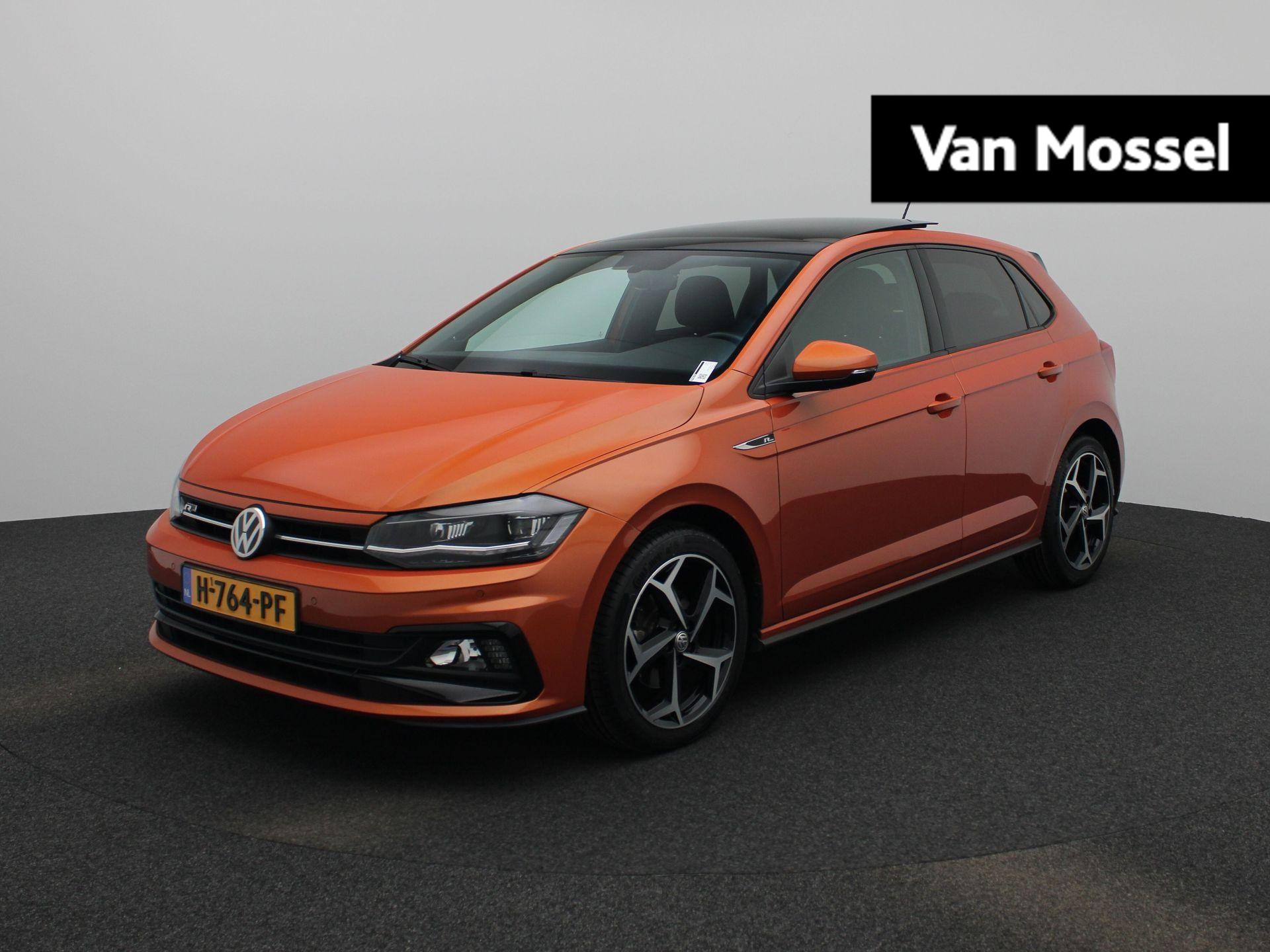 Volkswagen Polo 1.0 TSI Highline 116 PK | R-Line ex- interieur | Navigatie | Airco | Stoelverwarming | Apple Carplay | Parkeersensoren voor- en achter | Achteruitrijcamera | Adaptieve Cruise Control | Lane Assist | Panorama schuif en kanteldak | 17 inch Bonneville lichtmetalenvelgen |