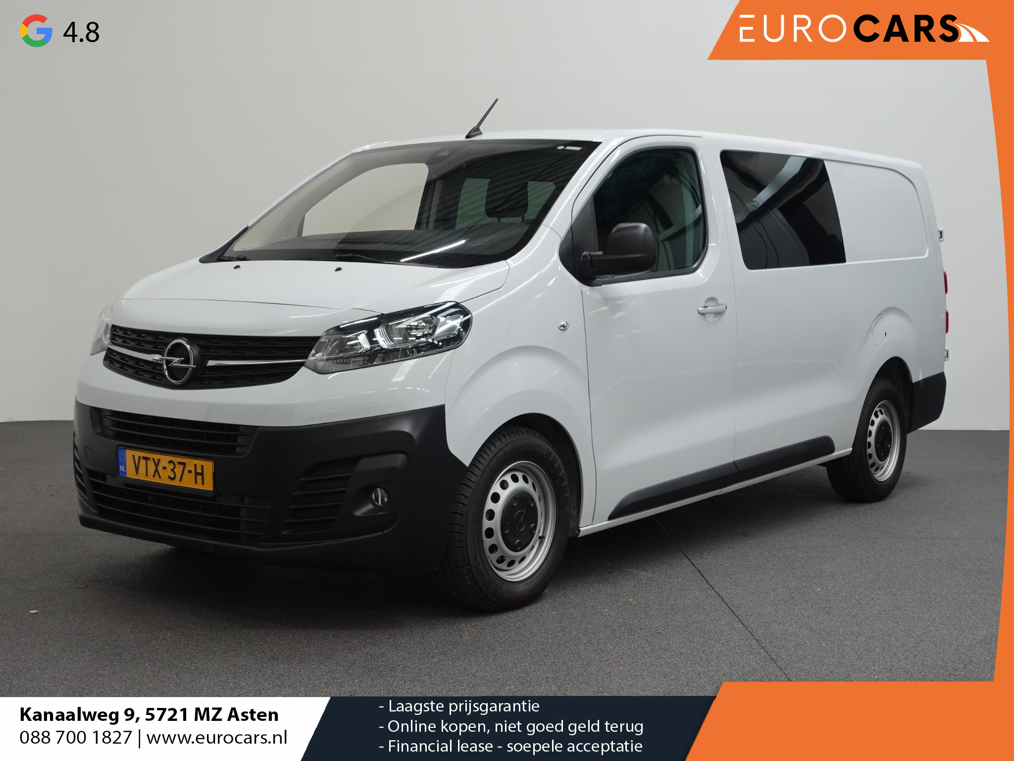 Opel Vivaro 145pk L3H1 Dubbele Cabine Edition Automaat Airco Airco Navi Cruise Control Carplay Trekhaak 5 Zits