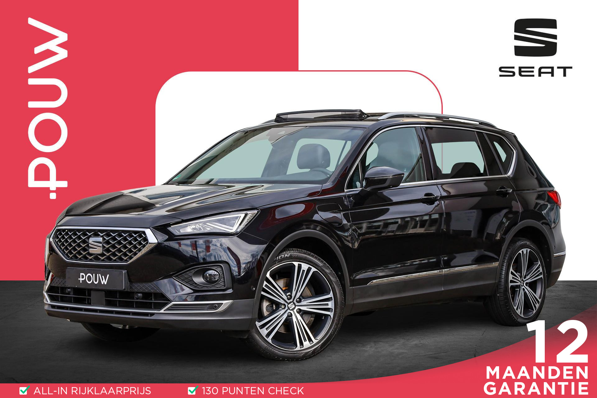 SEAT Tarraco 1.4 TSI e-Hybrid PHEV Xperience Business Intense | Adaptive Cruise | Trekhaak wegklapbaar | Achteruitrijcamera | DAB | 20" Velgen