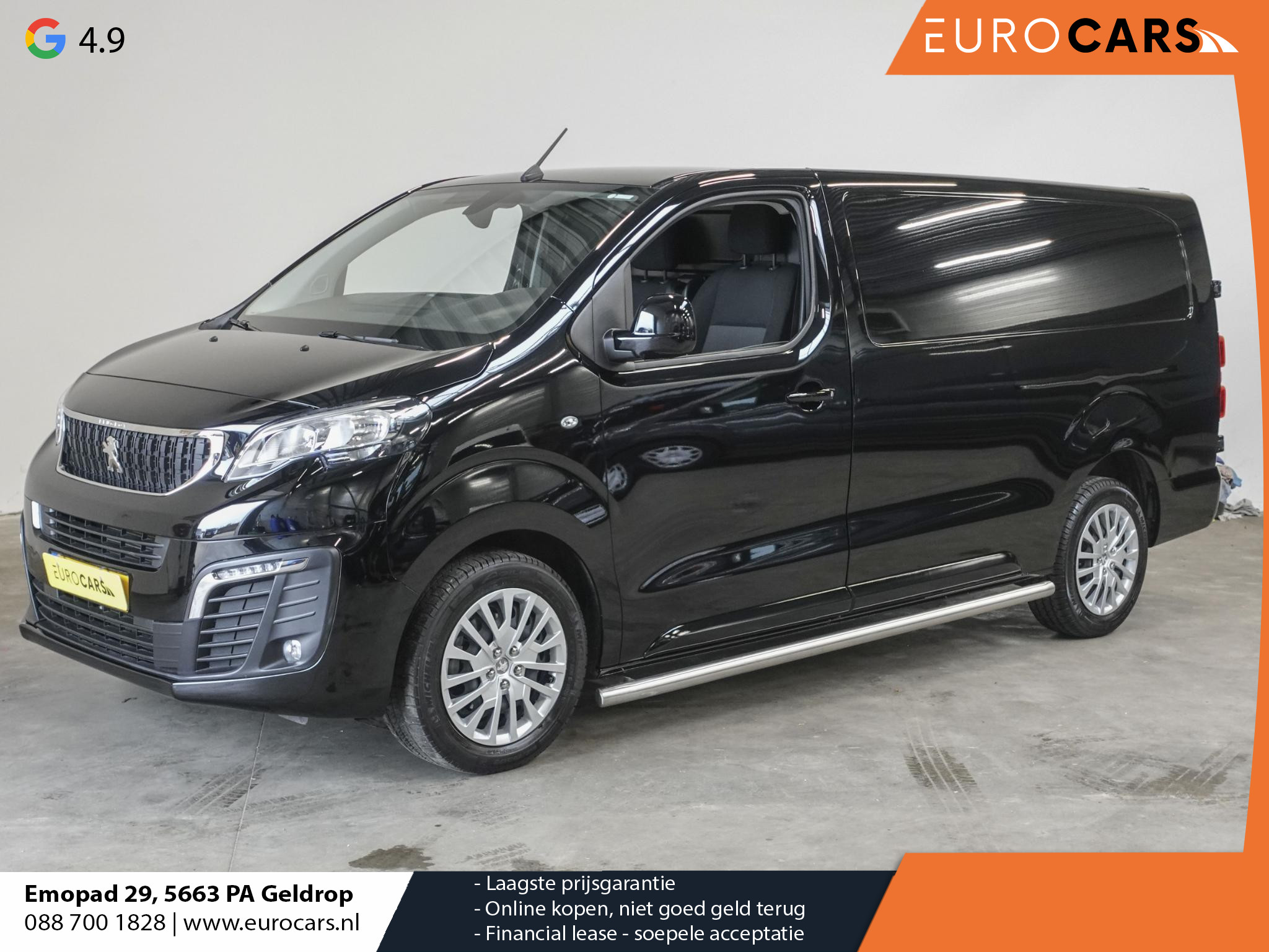 Peugeot Expert 2.0 BlueHDI 145PK L3 Automaat Airco Cruise Navigatie Trekhaak Sidebars Euro6