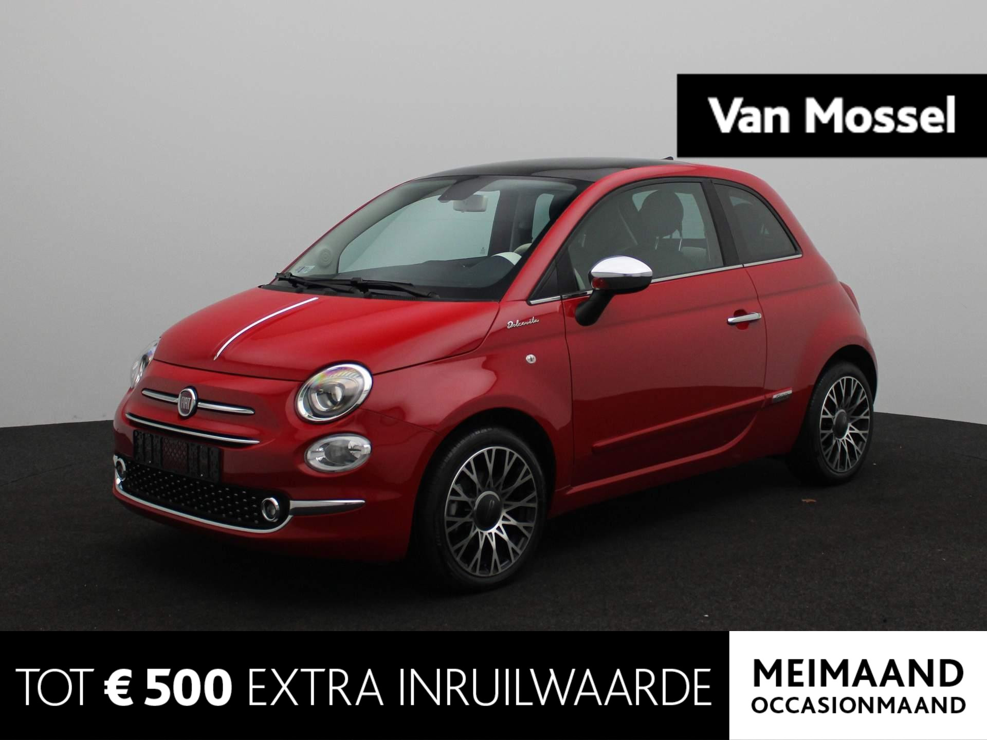 Fiat 500 1.0 Hybrid Dolcevita | Panoramadak | Apple CarPlay | Climate Control | Parkeersensoren | 16'' Velgen |