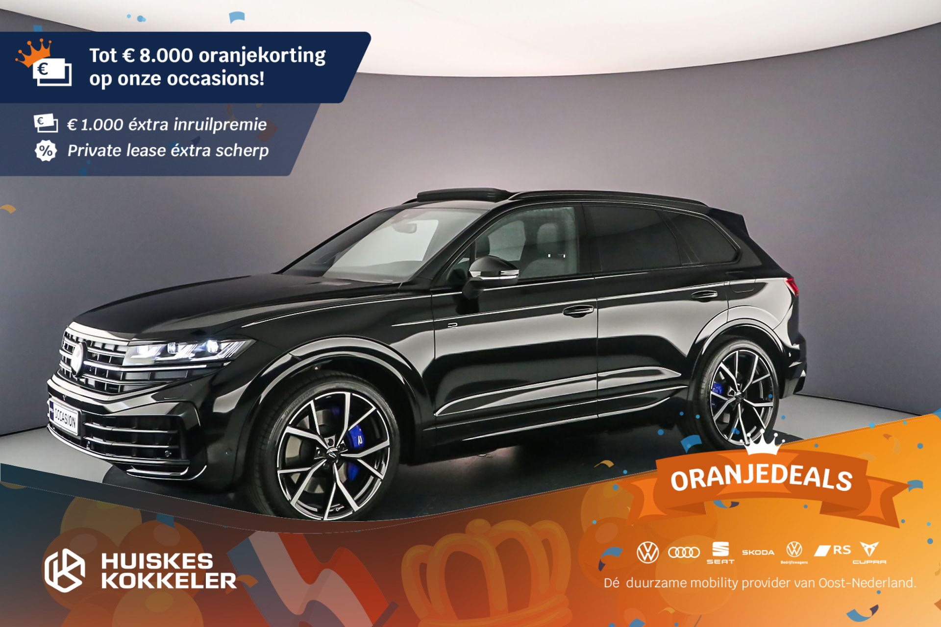 Volkswagen Touareg R 3.0 TSI eHybrid 462pk Tiptronic Trekhaak, Head up display, Panoramadak, Luchtvering, Lederen bekleding, Navigatie, Elektrische achterklep, LED matrix koplampen