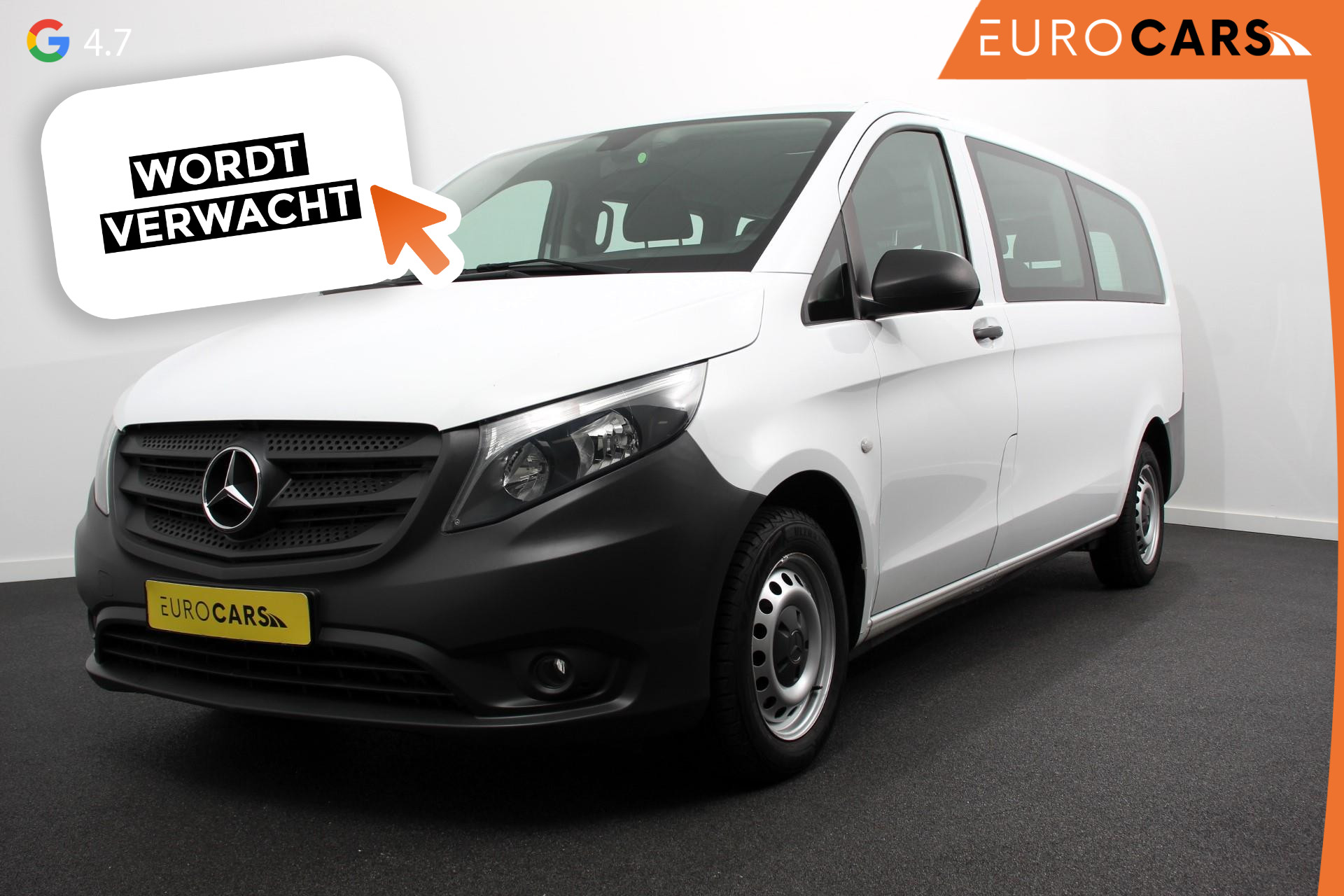 Mercedes-Benz Vito Tourer 114 CDI Automaat Pro Extra Lang incl. BTW en BPM 8 persoons Navigatie Airco Cruise Control