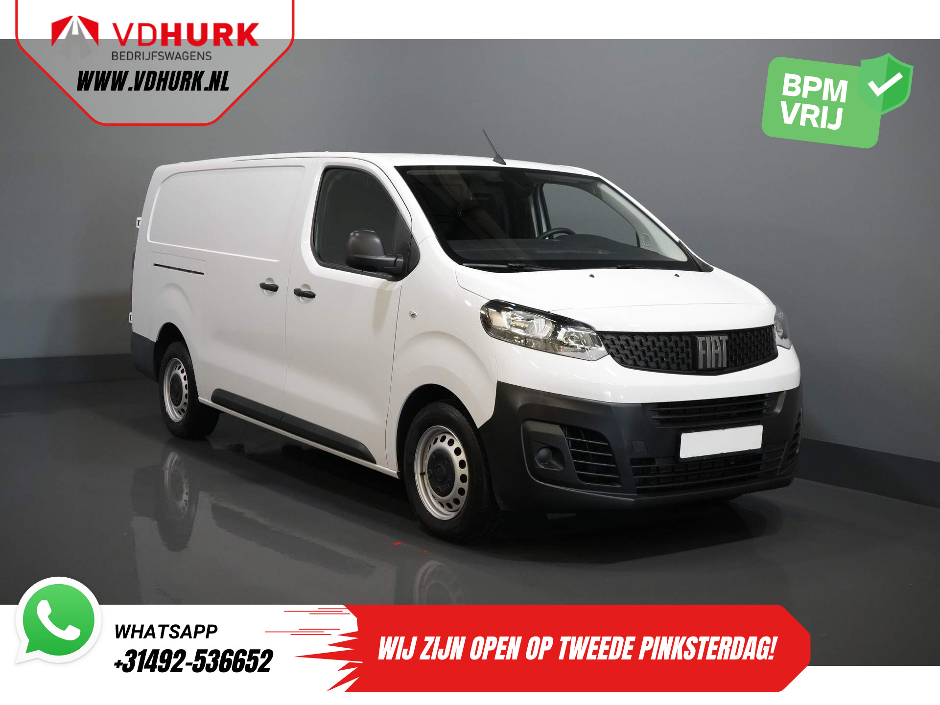 Fiat Scudo 2.0 MJ 145 pk Aut. L3 Inrichting/ Standkachel/ Stoelverw./ Cruise/ Airco/ Trekhaak
