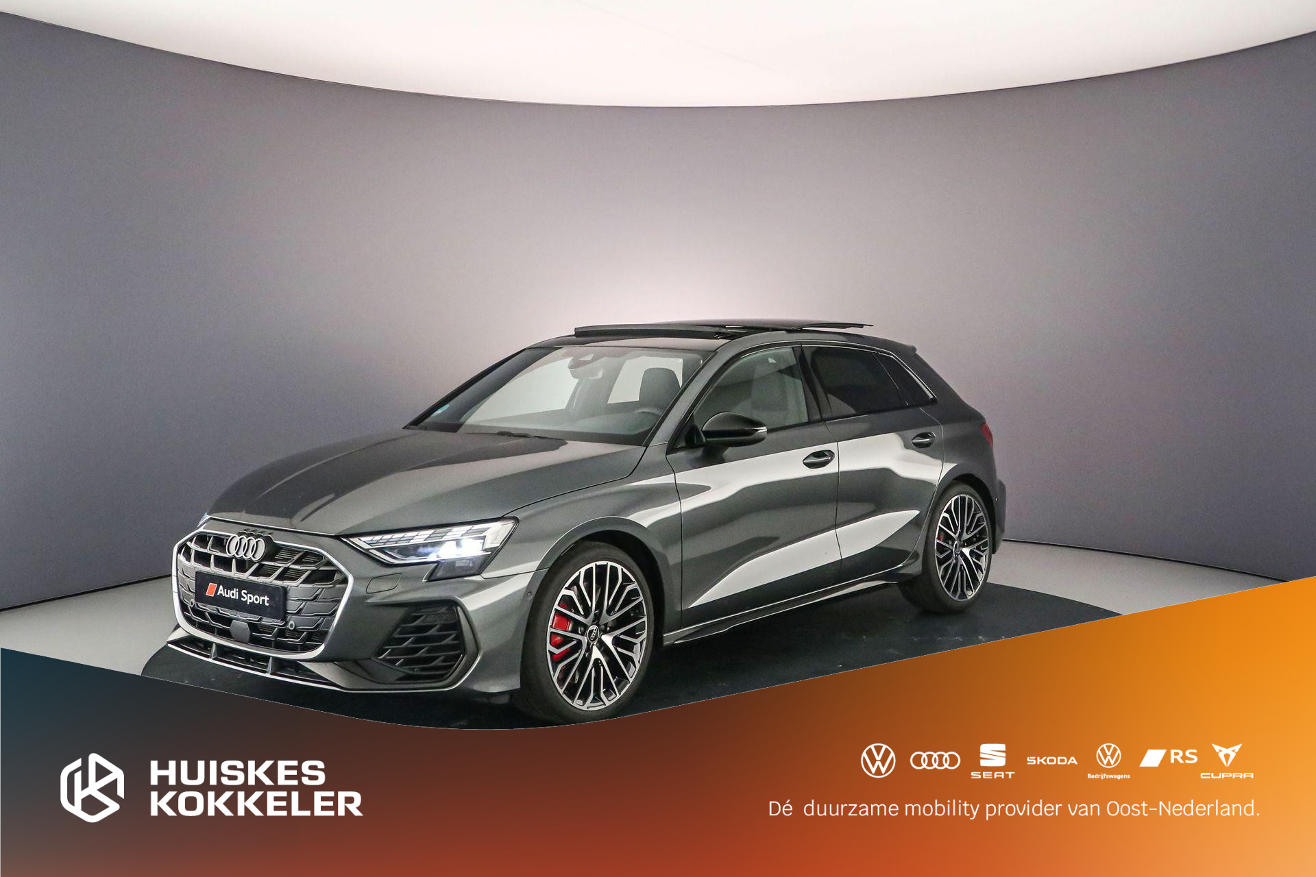 Audi S3 Sportback 2.0 TSFI S3 quattro | Pano | Sonos | Head Up | Adapt. Onderstel | Keyless | 19 inch | Optiek Zwart | Matrix