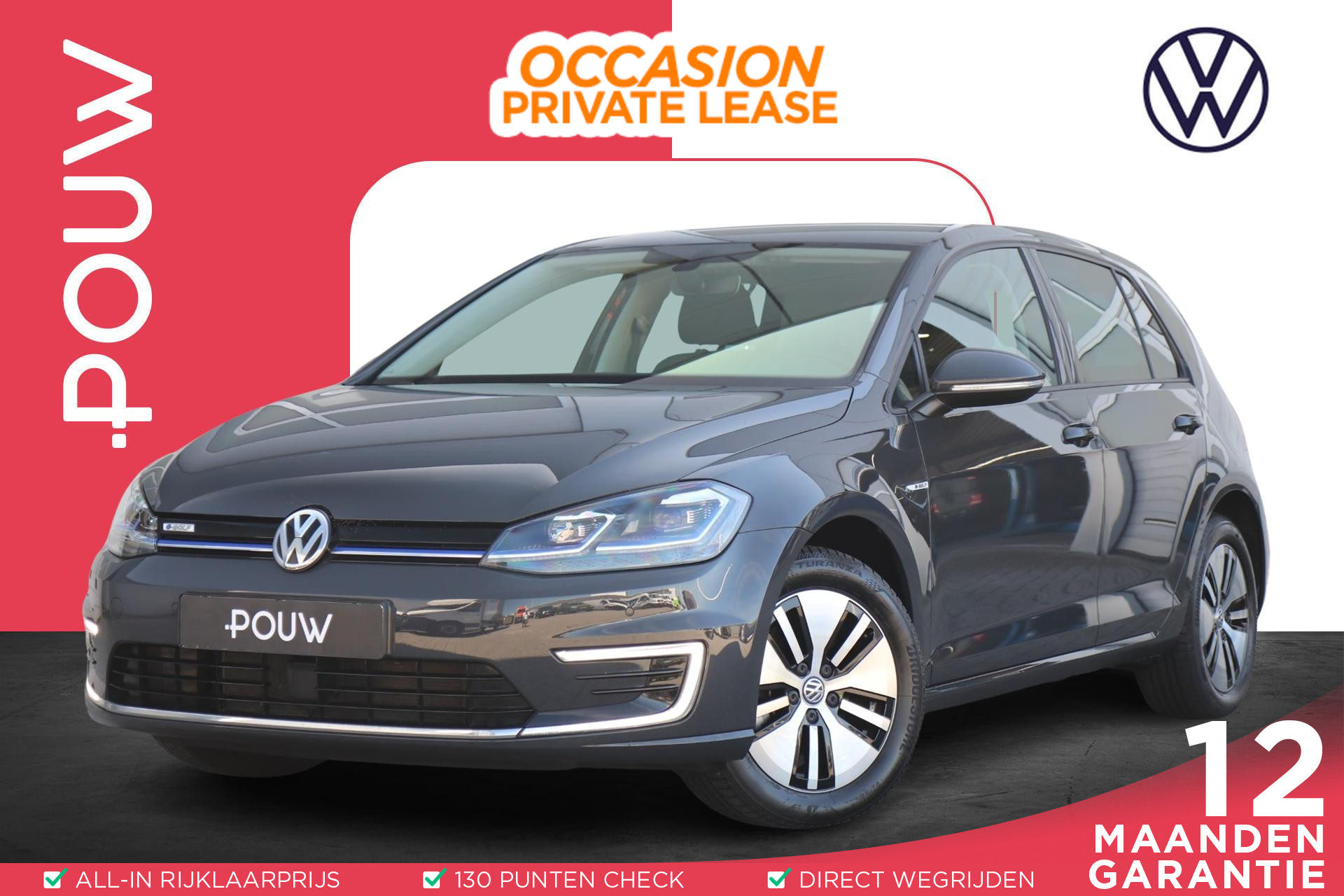 Volkswagen e-Golf 136pk E-DITION | SoH 97% | Warmtepomp | Navigatie | Parkeersensoren