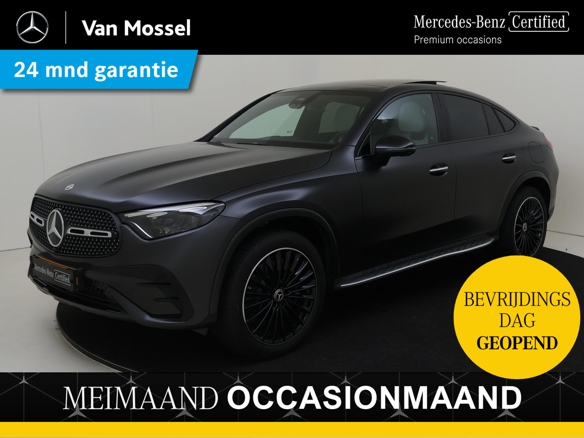 Mercedes-Benz GLC Coupé 300e 4MATIC AMG Line / Premium Plus/ Panoramadak/ AIRMATIC/ Achterasbesturing/ Burmester/ Grafiet Magno
