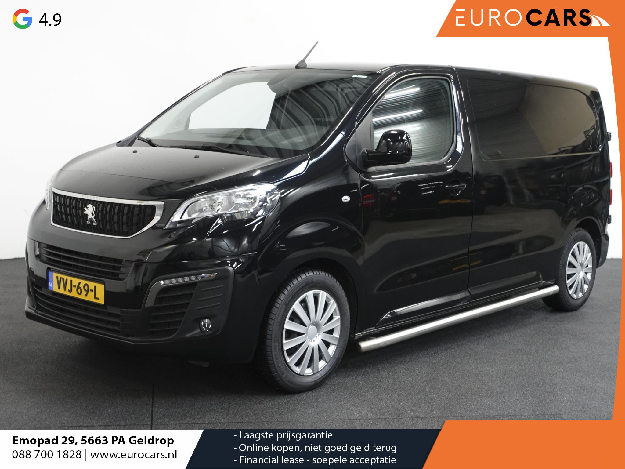 Peugeot Expert 120PK L2 Navigatie Cruise Control Parkeersensoren Airco Trekhaak Sidebars