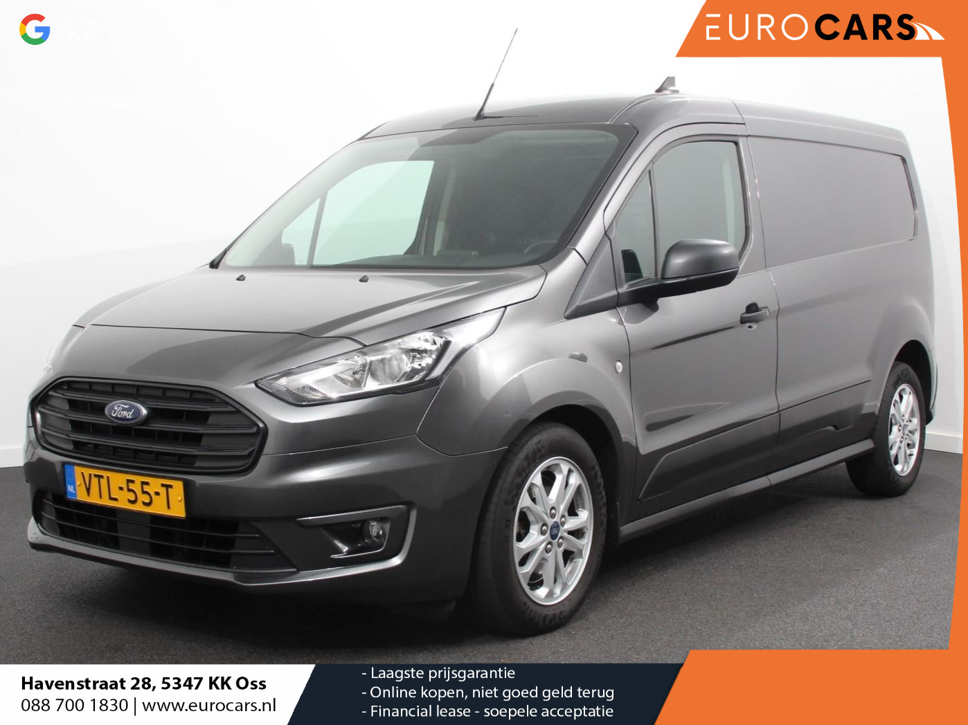 Ford Transit Connect 1.5 Automaat L2 Trend Navigatie Airco Parkeer sensoren Cruise Control 3 zits Camera DAB+ Trekhaak