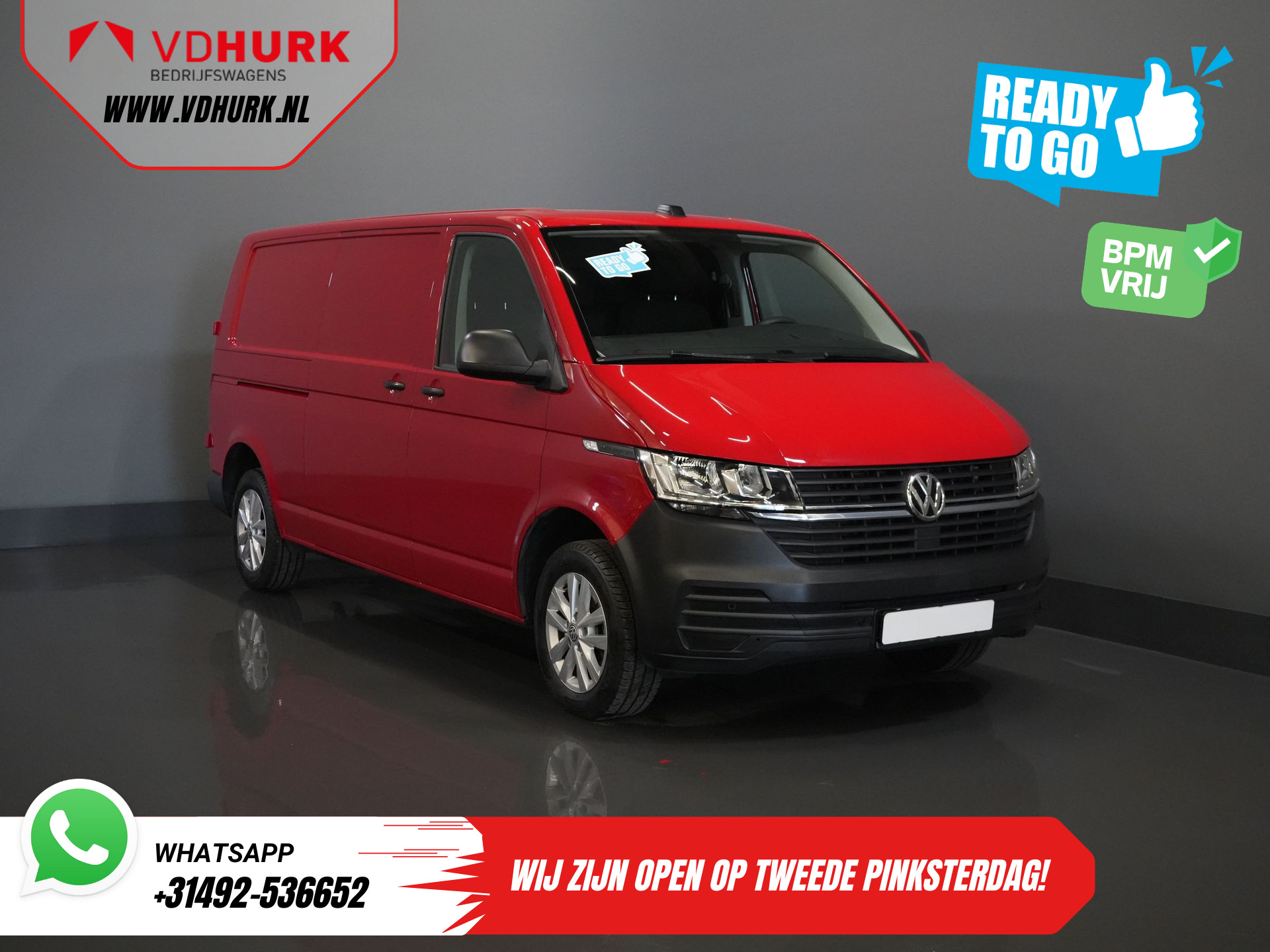 Volkswagen Transporter 2.0 TDI L2 BPM VRIJ! Ready2Go Standkachel/ Stoelverw./ Carplay/ Cruise/ PDC/ Trekhaak