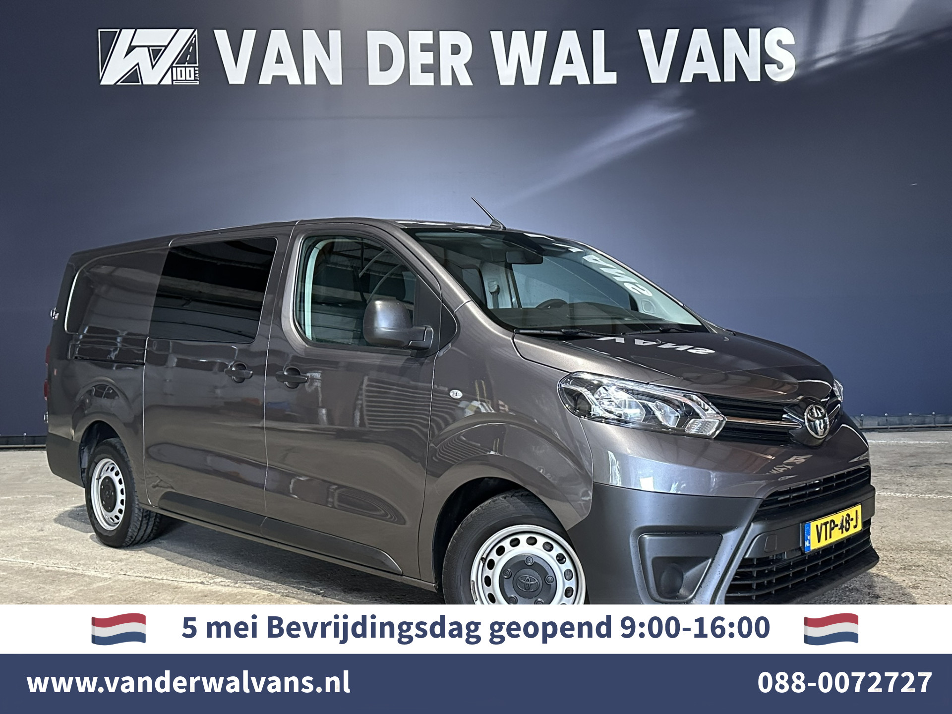 Toyota ProAce 2.0 D-4D 145pk L3H1 Dubbele Cabine Euro6 *Rijklaar* Airco | 6-Zits | Navigatie | Apple Carplay | Android Auto Cruisecontrol, Parkeersensoren
