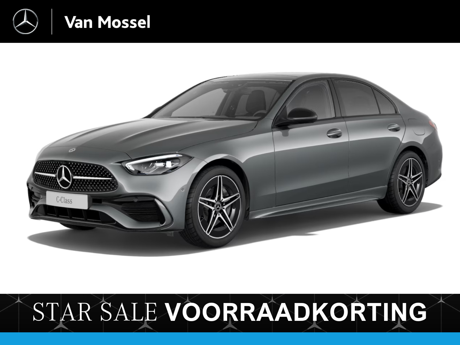 Mercedes-Benz C-Klasse 300e Business Solution AMG-Line / Stoelverwarming / 360Graden-Camera / Panaroma-schuifdak / Memory-Stoelen /