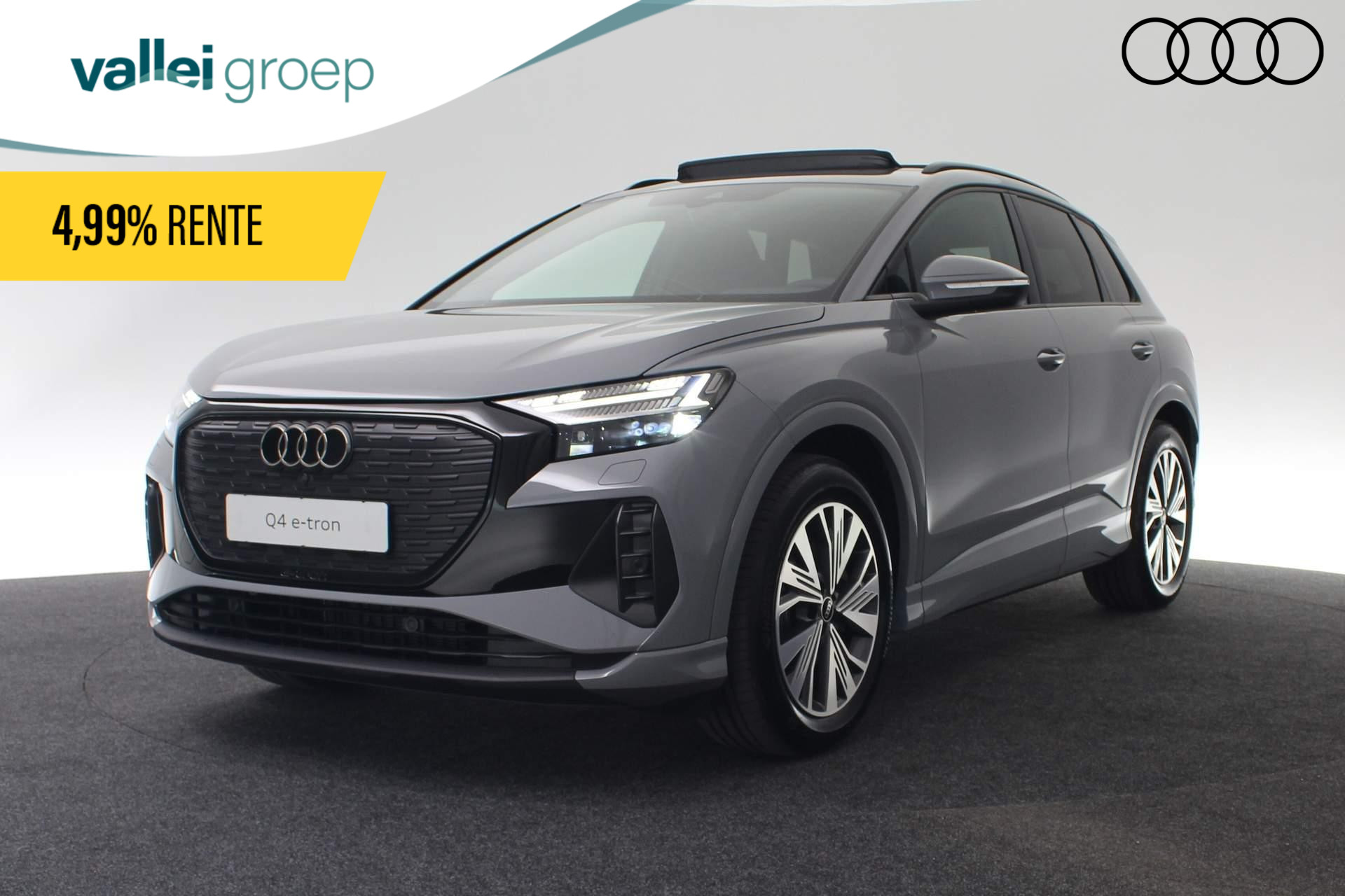 Audi Q4 e-tron Advanced edition 45 quattro 286pk | Comfortpakket | Optiekpakket zwart plus | Glazen panoramadak