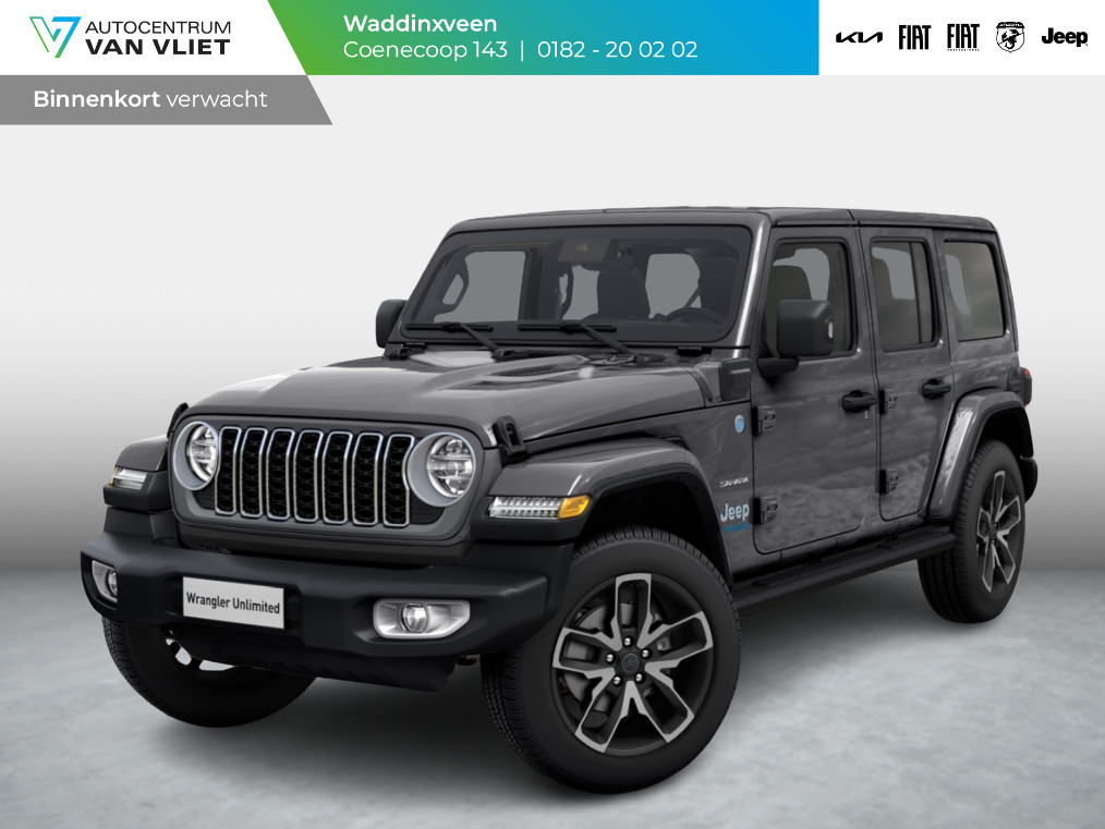 Jeep Wrangler Unlimited 4xe 380 Sahara | MY25 | 20" met M+S banden | Geel kenteken !