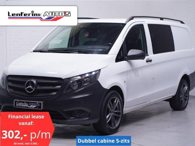 Mercedes-Benz Vito 116 CDI 163 pk Dubbel Cabine Automaat Lang Navi, Dode Hoek & Lane Assist, Camera Cruise Control, PDC V+A