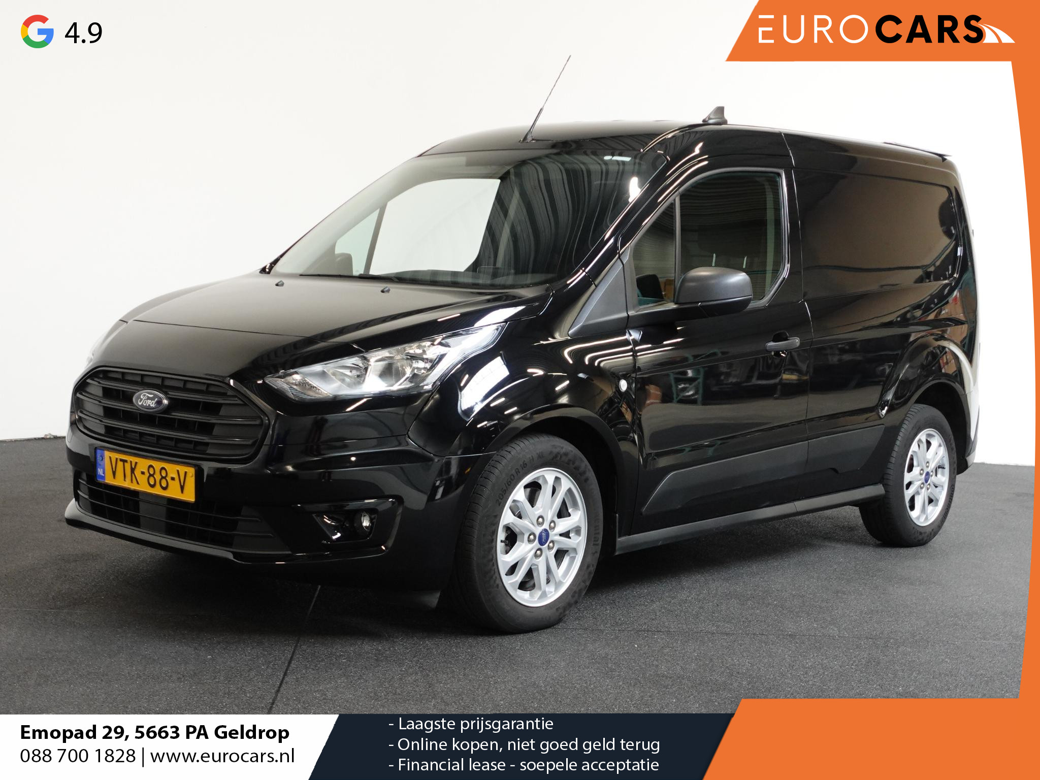 Ford Transit Connect 1.5 L1 Trend Automaat Navigatie Airco Cruise control Parkeersensoren 3 Zits Camera