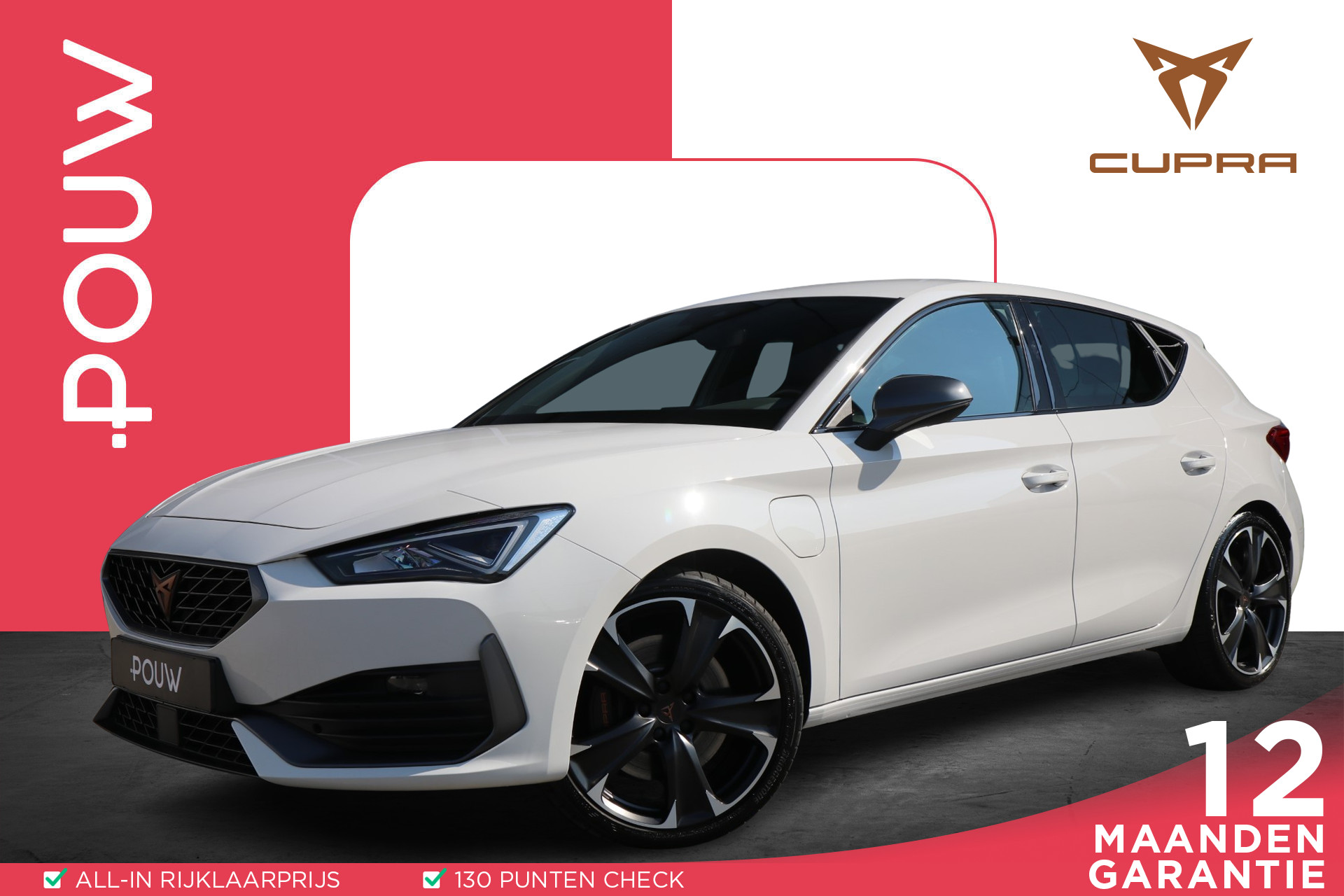 CUPRA Leon 1.4 e-Hybrid 245pk DSG VZ | SoH 99% | Navigatie | Parkeersensoren Achter | 19" Velgen