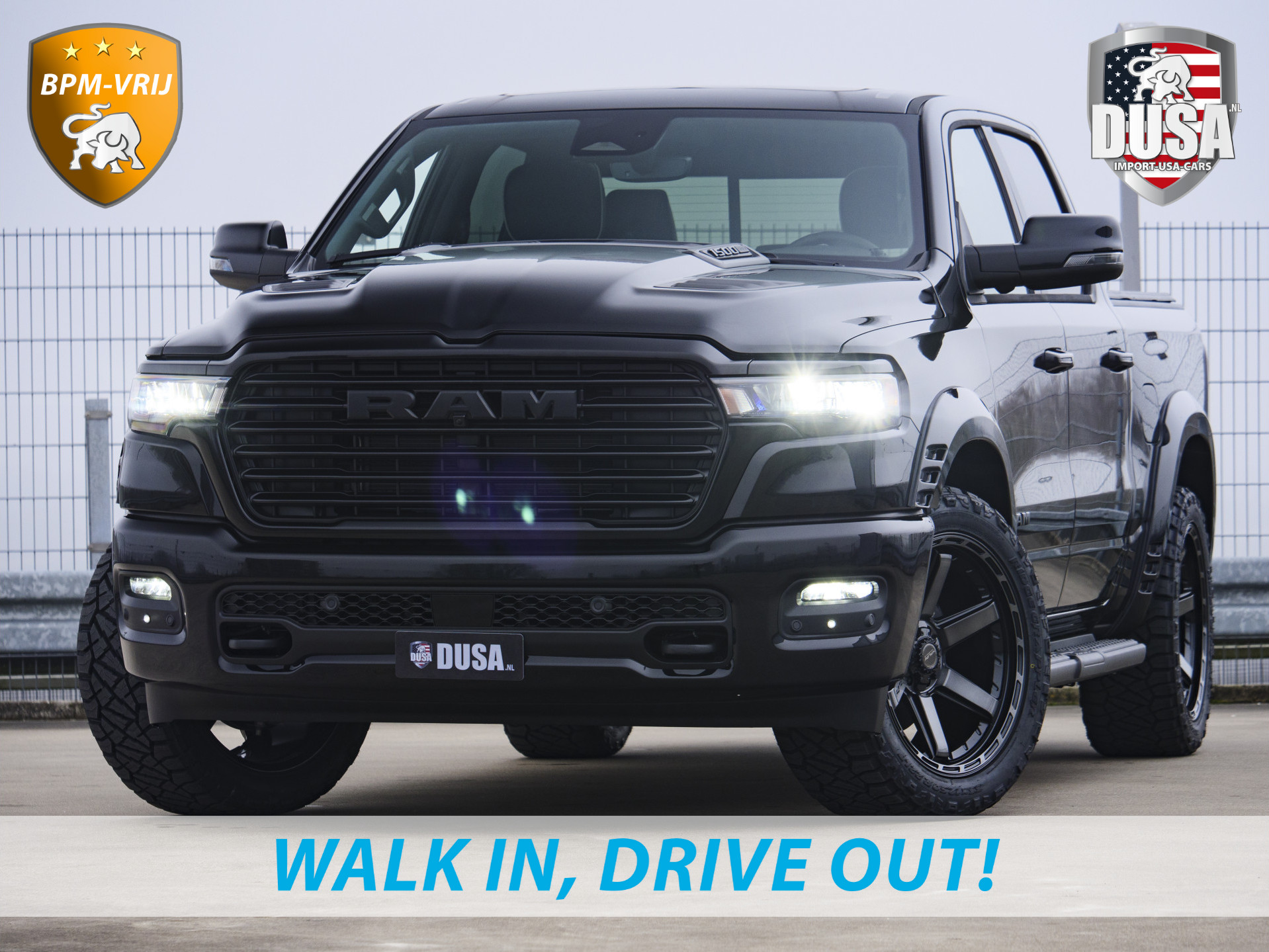 Dodge Ram 1500 | Laramie | Premium Night | 3.0L I6 Hurricane | BPM-VRIJ | 4X4 | | INCL BPM-VOORDEEL | LPG | 14,4-inch Touchscreen | Passenger Display | Getoonde accessoires zijn verkrijgbaar tegen meerprijs
