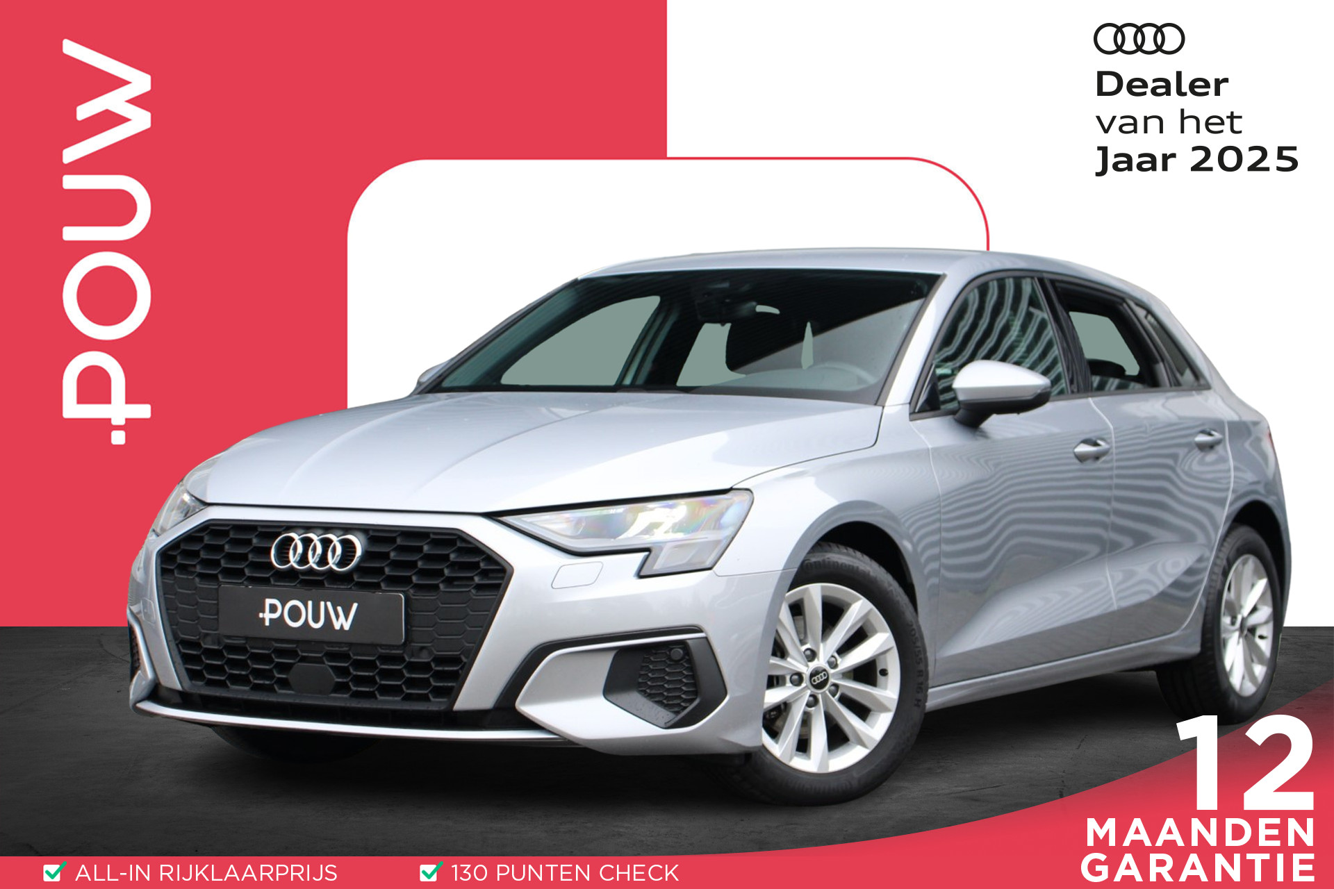Audi A3 Sportback 30 TFSI 110pk Pro Line | AppleCarplay/Android-auto | Adaptieve Cruise Control (FOD) | Navigatie Full Map