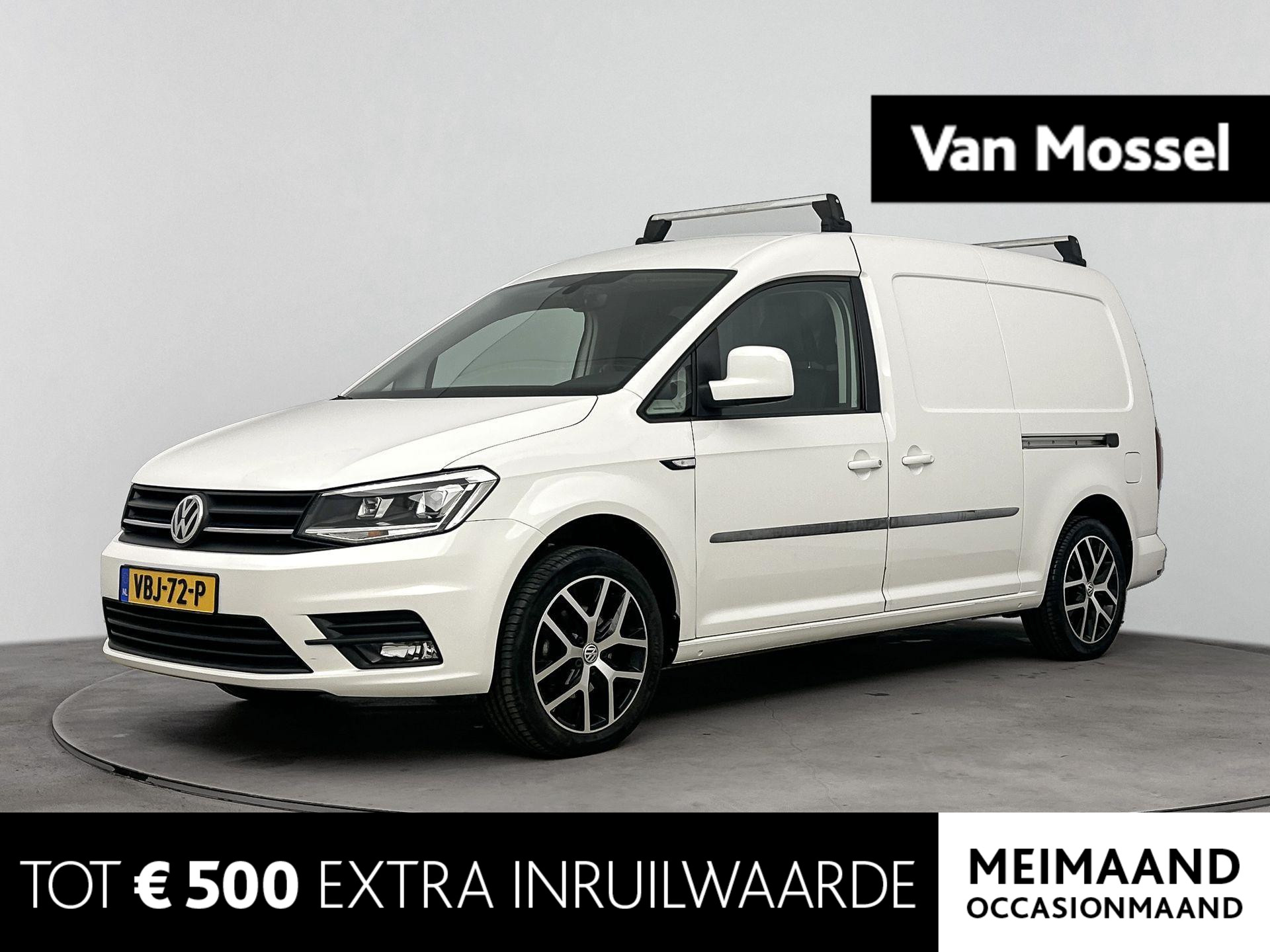 Volkswagen Caddy 2.0 TDI L2H1 BMT Maxi Exclusive Edition DSG | Navigatie | Airco | Cruise Control Adaptief | Bi-Xenon Koplampen | Apple Carplay/Android Auto | 17" Lichtmetalen Velgen | Lederen Bekleding | Trekhaak | Parkeersensoren | Schuifdeur Links en Rechts |
