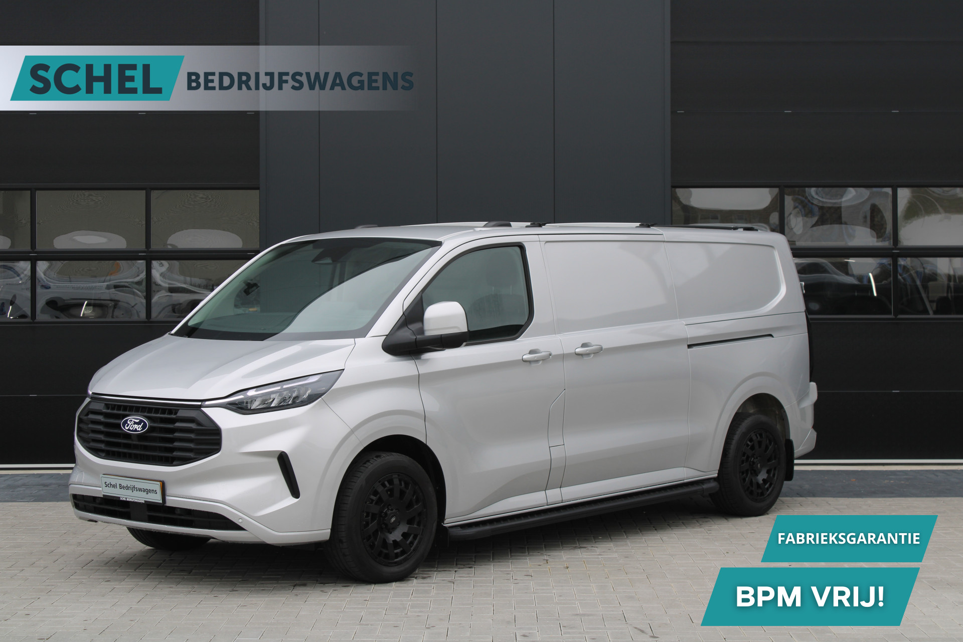 Ford Transit Custom 320 2.0 TDCI L2H1 Limited 170pk - 2x Schuif - Stoel/Stuurverwarming - ACC - Sidebars - 1+1 stoel opstelling - Opvouwbare dakdrager - Rijklaar
