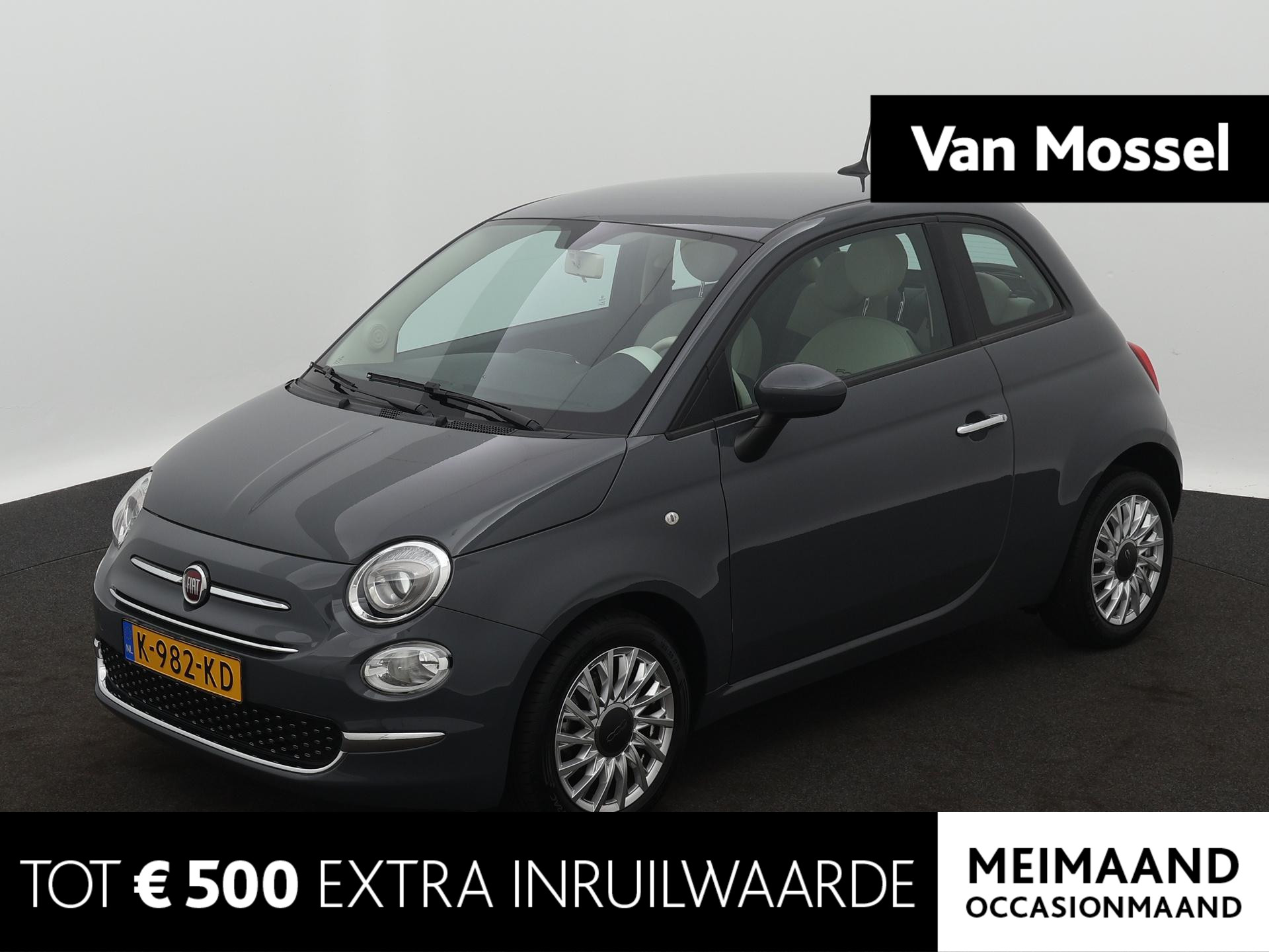 Fiat 500 1.0 Hybrid Lounge | Cruise control | Lichtmetalen velgen | Apple carplay / Andoid |  Airco |