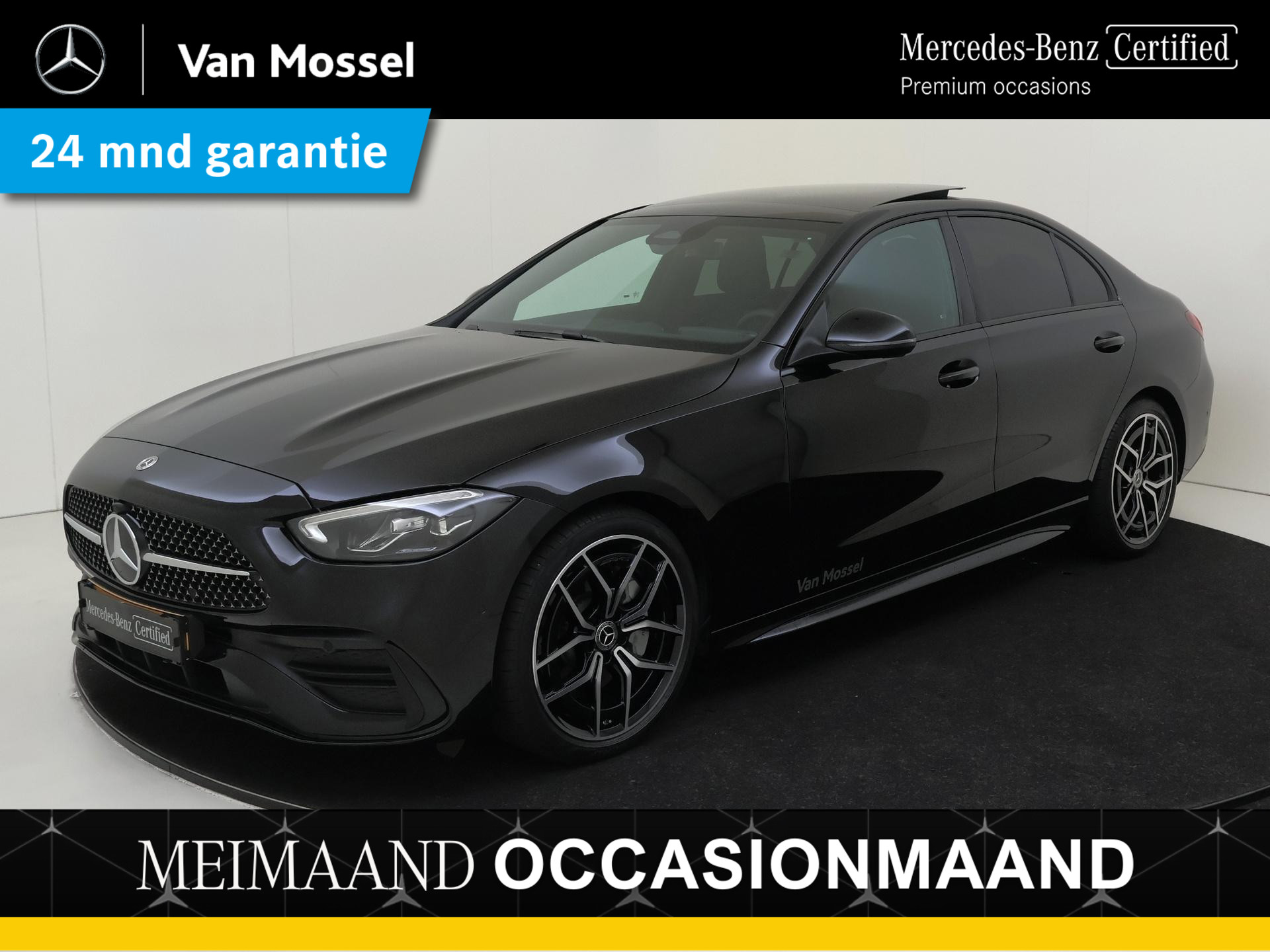Mercedes-Benz C-Klasse 180 AMG Line / Panoramadak/ Night/ 19 inch/ Winter Pack