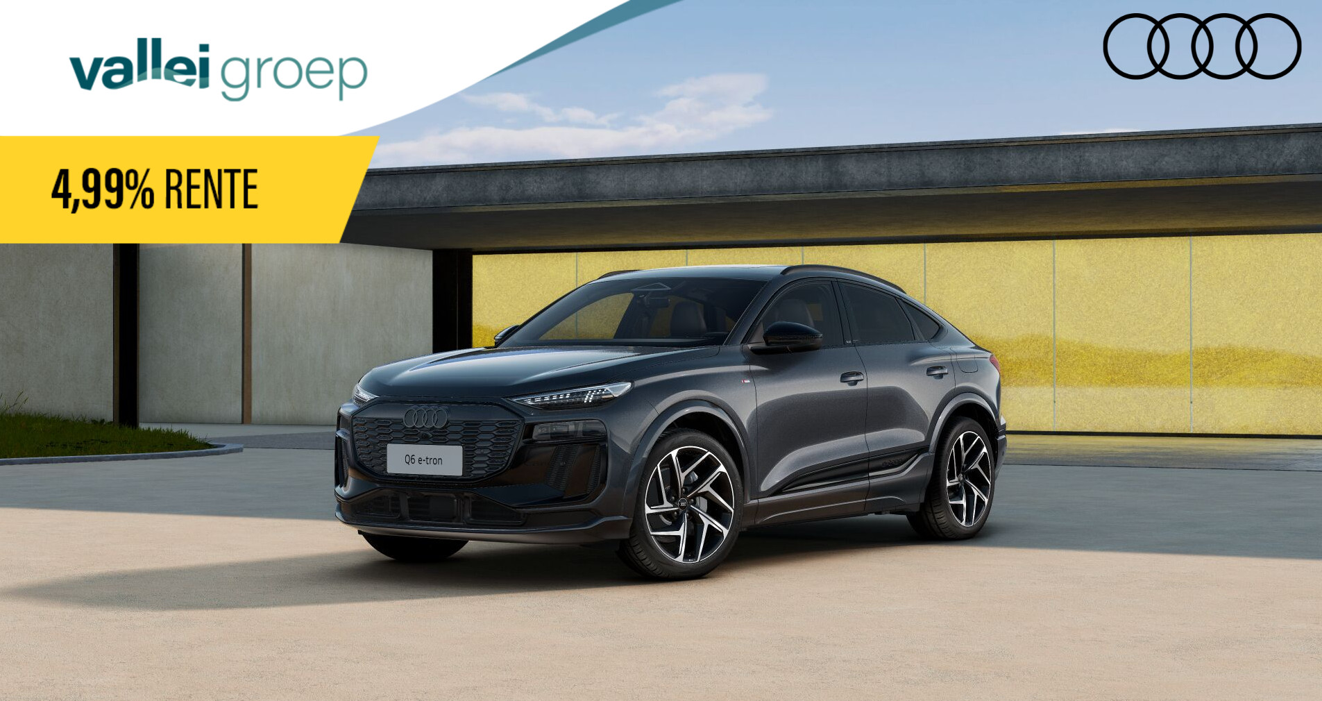 Audi Q6 e-tron S edition e-tron perf 100Kwh 225 kW / 306 PK Sport 225 kW / 306 pk | Tech pro | Panoramadak | Lederen intierieur