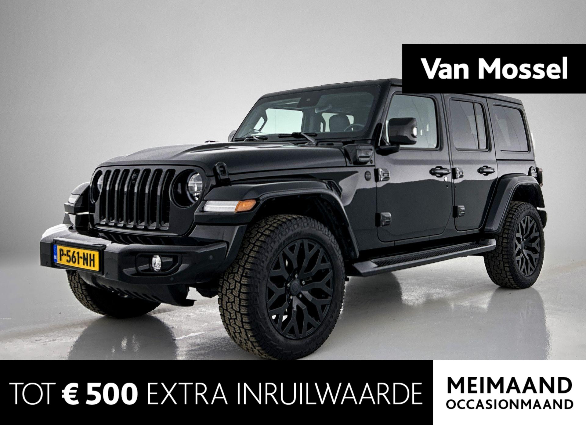 Jeep Wrangler Unlimited 4xe 380 80th Anniversary | Navigatie | Hardtop | Leder | Camera | Stoel/Stuur verwarming | Alarm | LMV 20"| Parkeersensoren | Bumpers in kleur |
