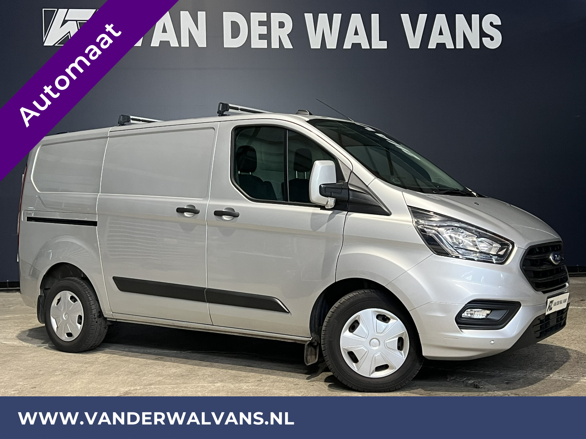 Ford Transit Custom 2.0 TDCI 130pk Automaat L1H1 Euro6 Airco | LED | Apple Carplay | Cruisecontrol Trekhaak, Parkeersensoren, Stoelverwarming, Verwarmde voorruit, Dakdragers