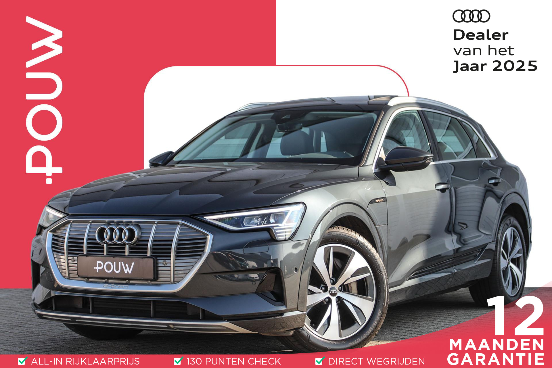 Audi e-tron 55 quattro 408pk Business Edition Plus 95 kWh | Panoramadak | Trekhaak