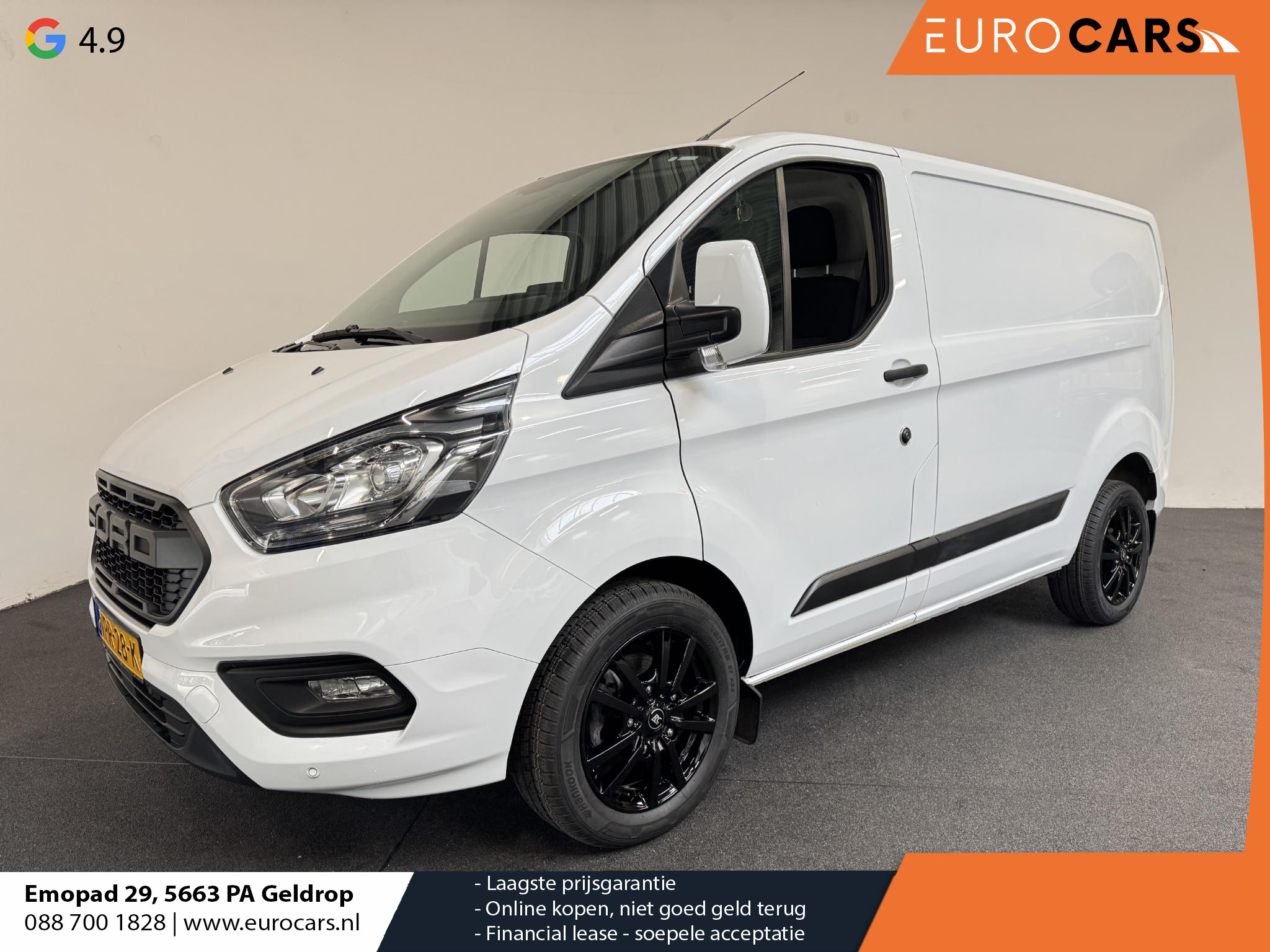 Ford Transit Custom L1H1 Trend Raptor Sport Edition Navigatie Cruise control  Airco Parkeersensoren  Bluetooth 3Zits Trekhaak