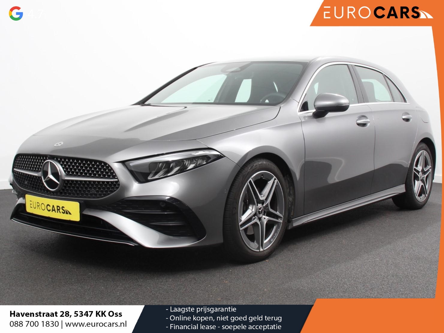 Mercedes-Benz A-Klasse 200 177pk Automaat MHEV AMG Line Achteruitrij Camera Verwarmde voorstoelen Navigatie LED Climate control Adaptive Cruise control Parkeersensoren Apple Carplay & Android Auto