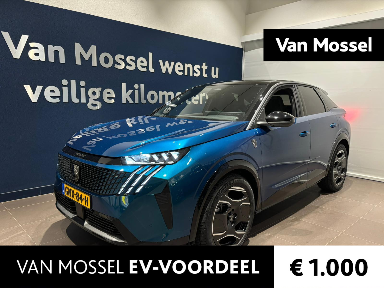 Peugeot e-3008 GT 73 kWh Schuifkanteldak | 360 graden camera | Stoelverwarming