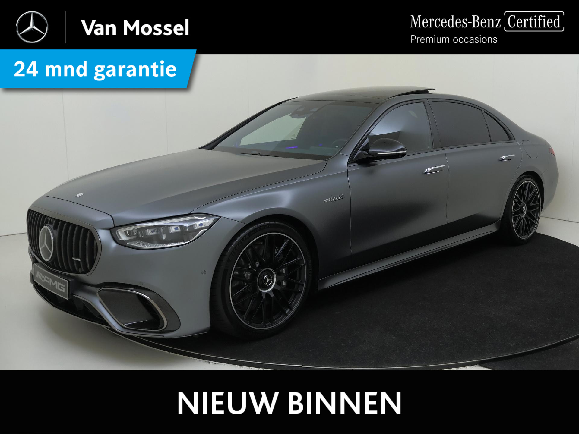 Mercedes-Benz S-Klasse AMG 63 S E Performance / Panoramadak/ Carbon int+ext/ Burmester 4D/ Entertainment/ 21 inch/ Zéér compleet