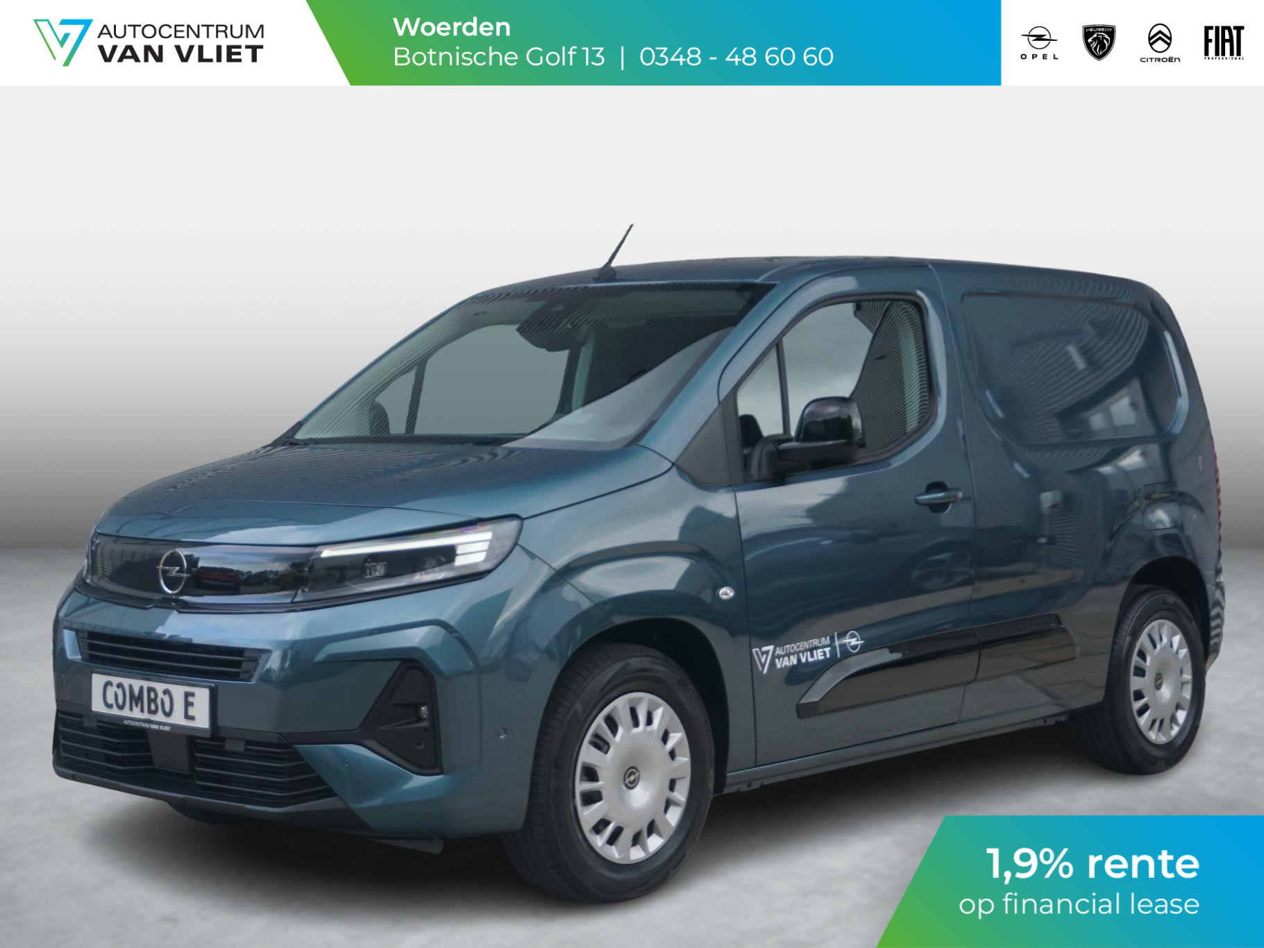 Opel Combo-e Electric L1 50 kWh. | 1,9% rente | 3 zitplaatsen | zeer luxe uitvoering | rijklaarprijs