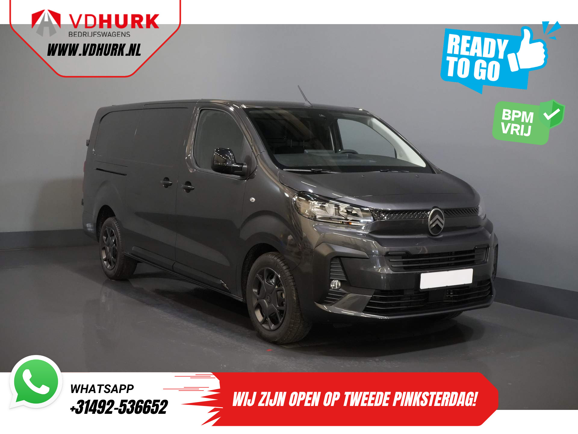 Citroën Jumpy 2.0 HDI 180 pk Aut. L3 BPM VRIJ/ Virtual Cockpit/ 2.5t Trekverm./ Carplay/ Navi/ Camera/ PDC/ Cruise/ Airco