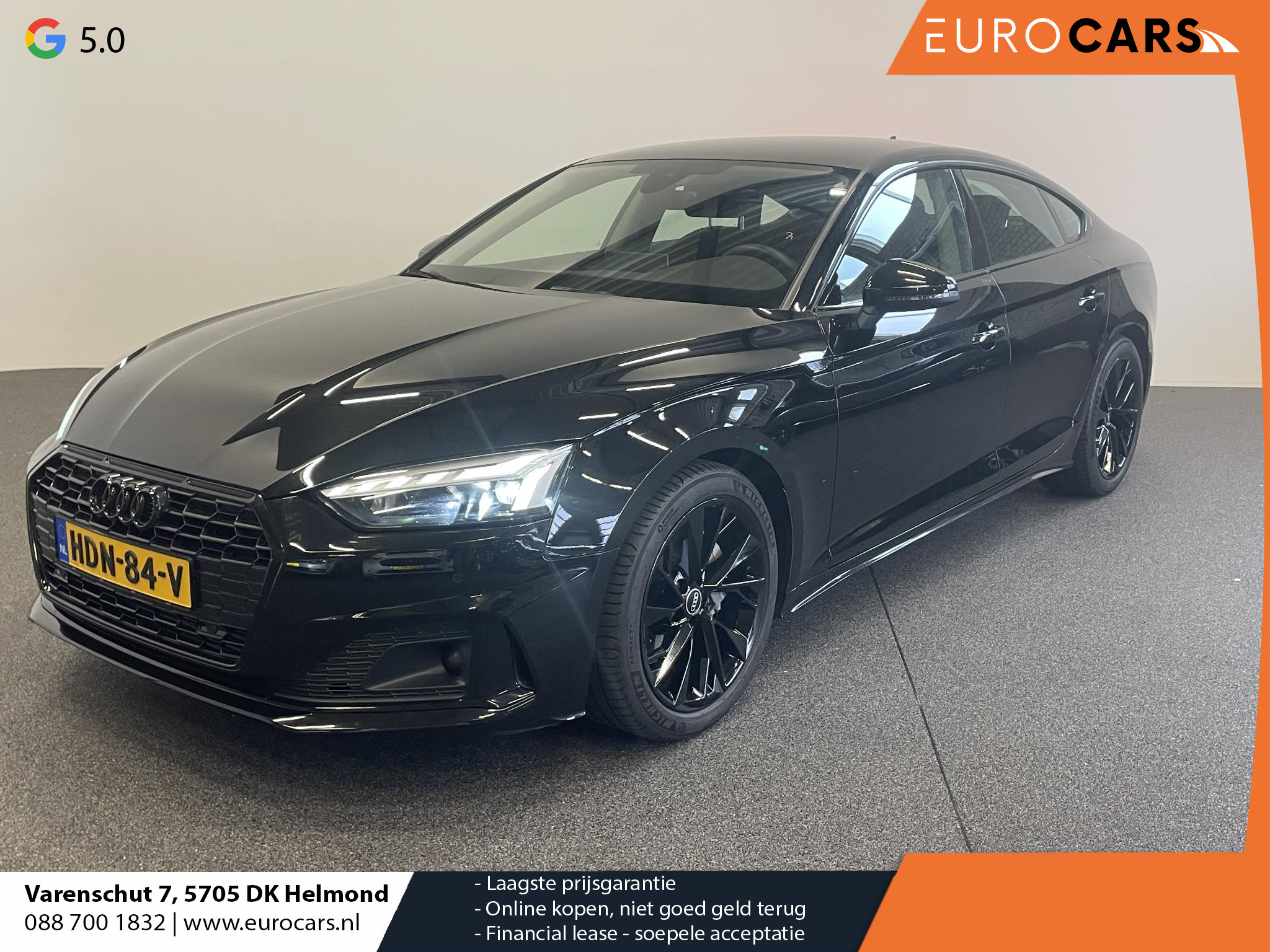 Audi A5 Sportback 40 TFSI 204pk S-Tronic Prestige Plus Black Pack  Navigatie | Climate Control | Camera | Electrisch bedienbare achterklep | Virtual Cockpit | Led | Dab | Stoelverwarming | Dab | Trekhaak