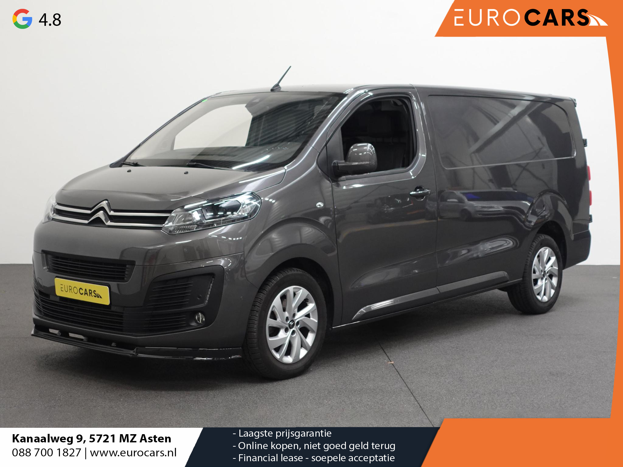 Citroën Jumpy 122pk Automaat XL L3H1 Sport Edition Trekhaak Navigatie 360 Camera Cruise control Standkachel Parkeersensoren LED