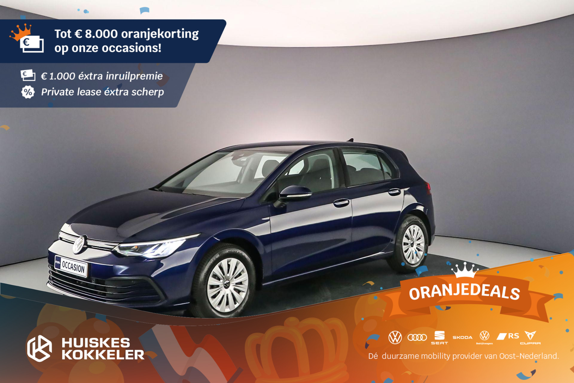 Volkswagen Golf Golf 1.0 TSI 90pk Parkeersensoren, Airco, Snelheidsbegrenzer, DAB, Radio, Bluetooth, App connect, LED koplampen