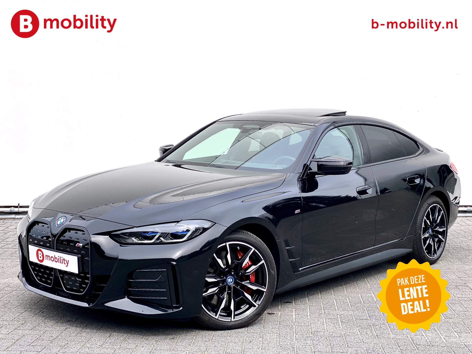 BMW i4 M50 544Pk High Executive 84 kWh Elektrisch verstelbare stoelen | Trekhaak 1600kg | Schuif/Kanteldak | Driving Assistant Professional | Harman Kardon Sound System | Head Up Display | Verwarmbaar stuurwiel | Interieurlijsten Carbon Fibre | Parking Assist.