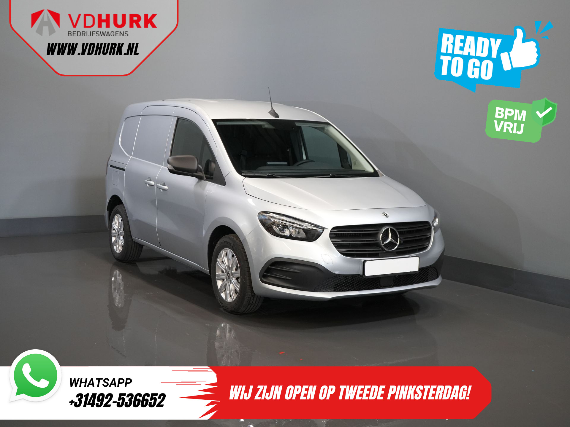Mercedes-Benz Citan 112 CDI Aut. BPM VRIJ! 3Pers./ LED/ 2x Schuifdeur/ Stoelverw./ Betimmerd/ Carplay/ Camera/ LMV/ Cruise/ Trekhaak/ Airco