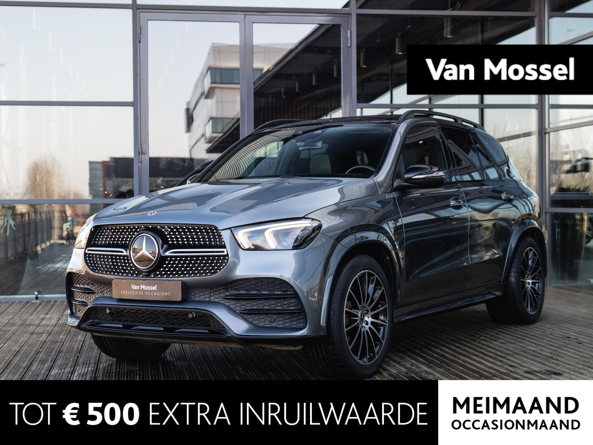 Mercedes-Benz GLE 350 de 4MATIC Premium Plus | Leder | Panorama dak | Burmester Audio | Sfeerverlichting | 360 Camera | Stoelverwarming | Led-Koplampen Multibeam | Dodehoekdetectie | Trekhaak Elektrisch |