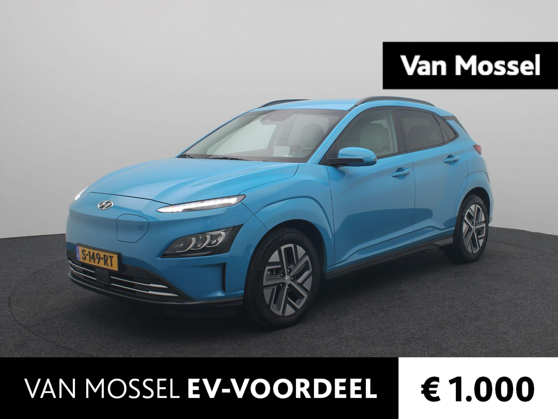 Hyundai Kona EV Premium Edition 64 kWh | 3-fasen laden | Navigatie | Facelift! | Climate Control  | Trekhaak | Leer | Camera |